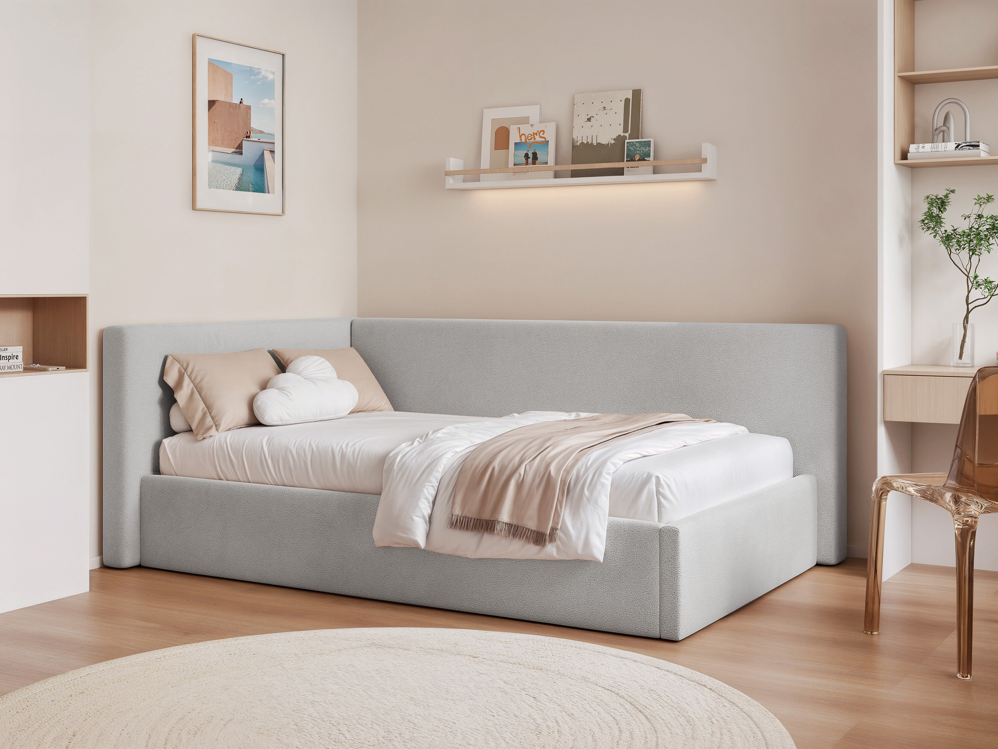 Bed Martinez 132 (Sand 82)