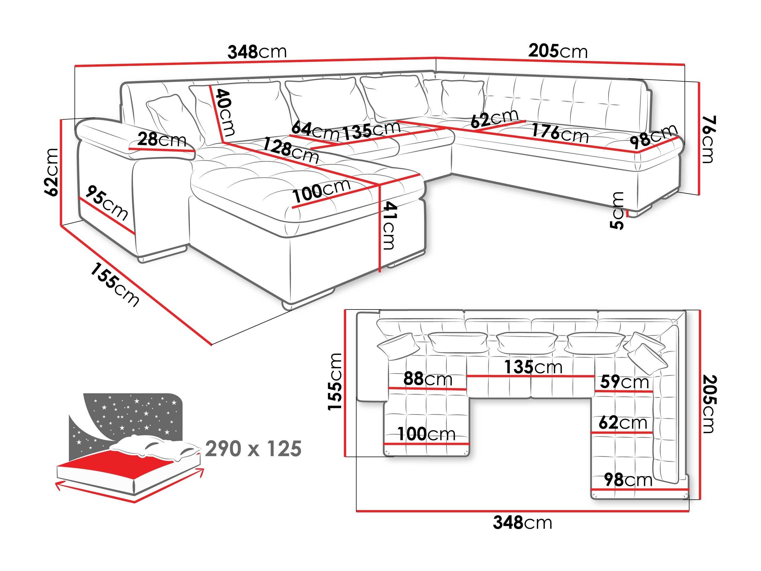 Corner sofa Comfivo Gemma II (Left)