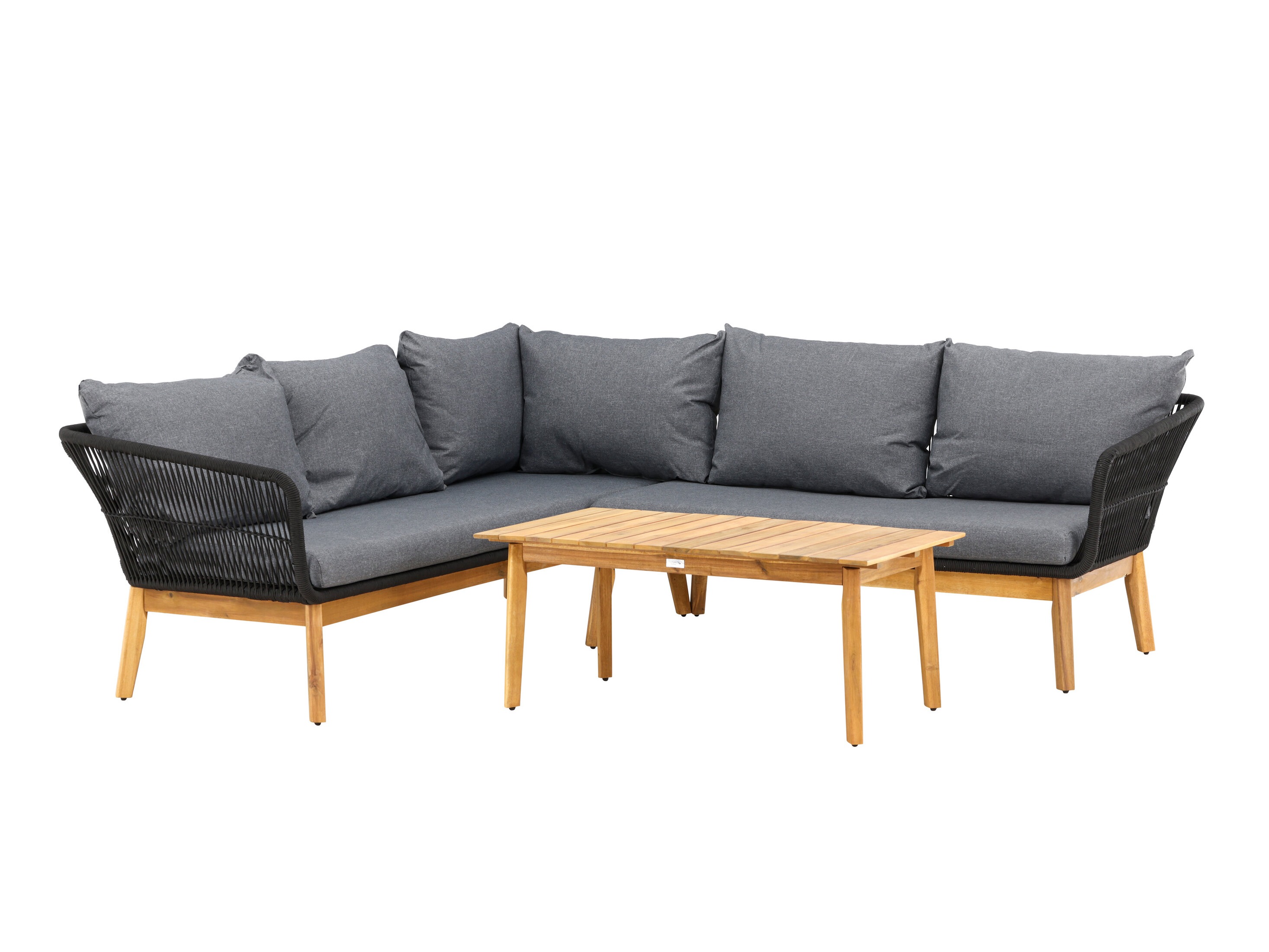 Outdoor furniture set Dallas 1085 (Acacia + Black)