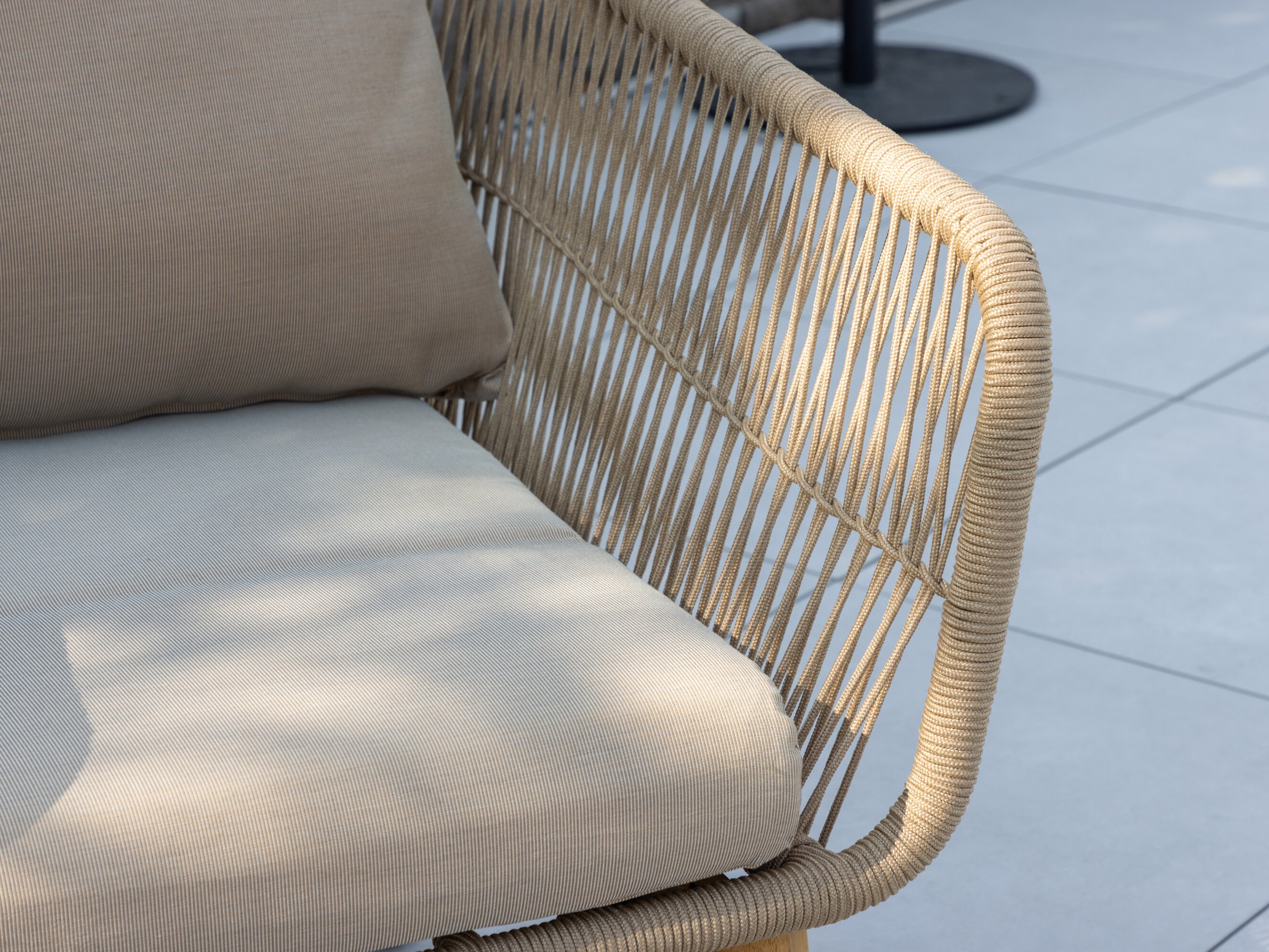 Outdoor furniture set Dallas 661 (Light beige + Acacia)