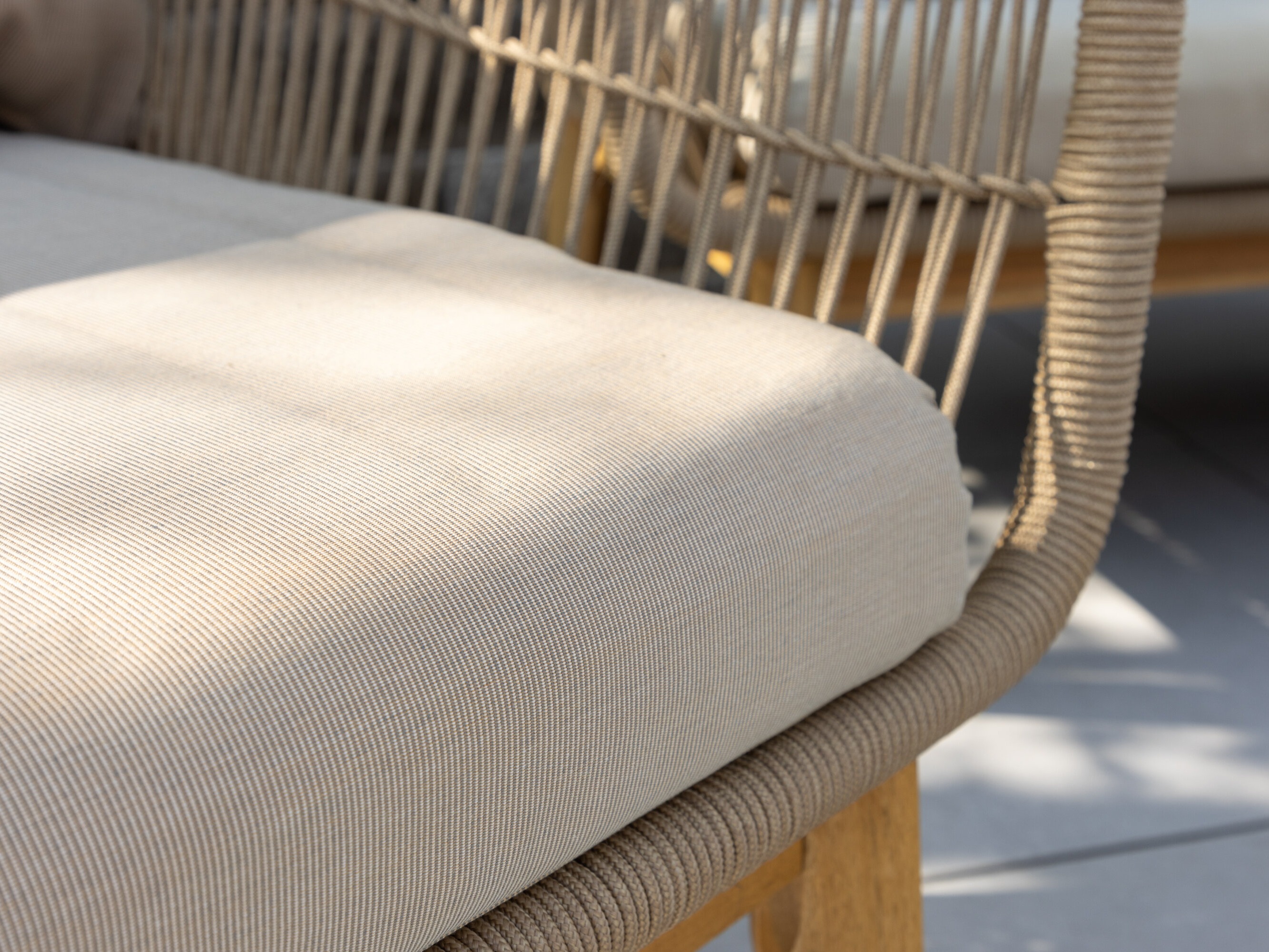 Outdoor furniture set Dallas 661 (Light beige + Acacia)