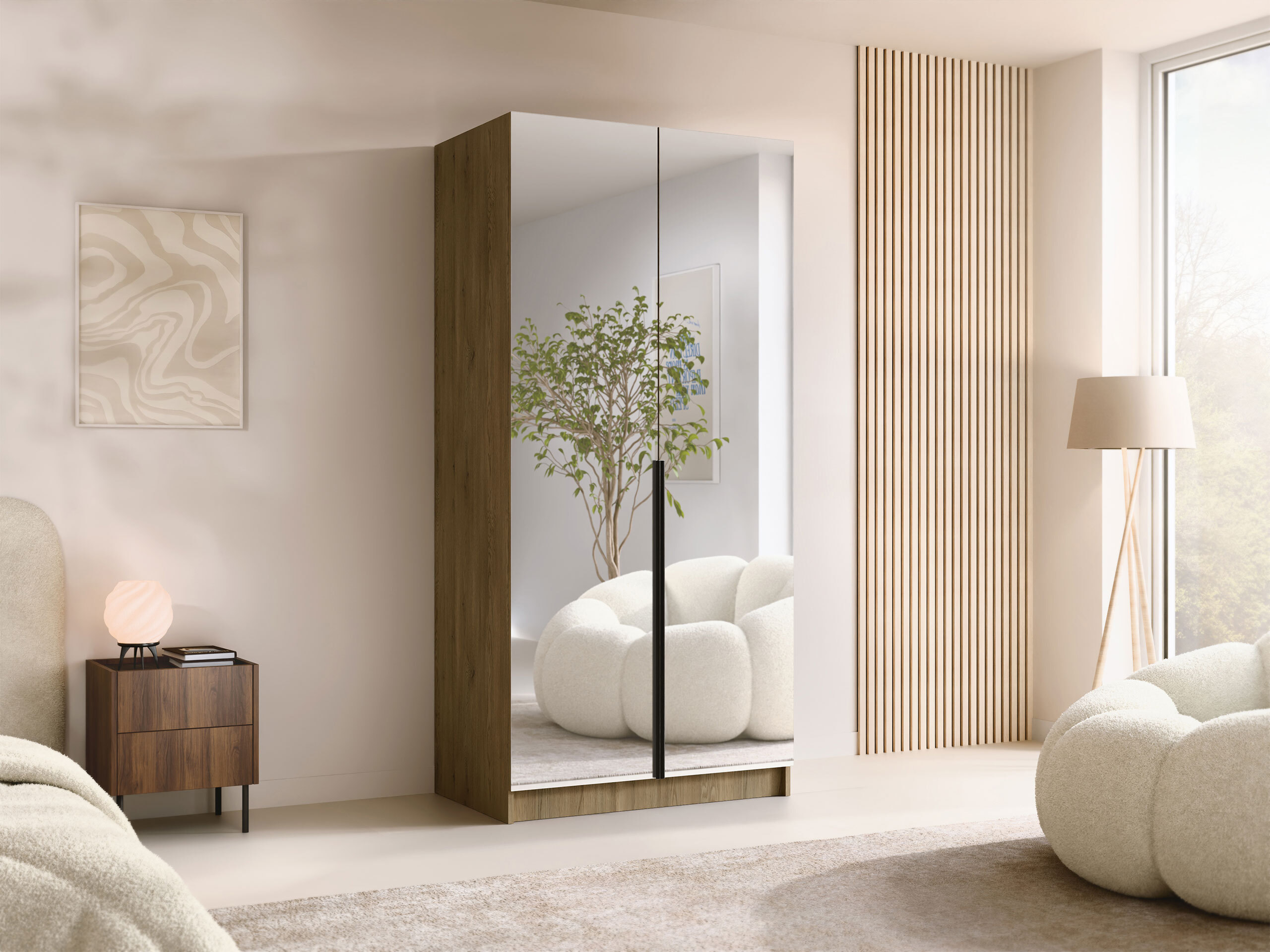 Wardrobe Closico Staton III (Cremona oak)