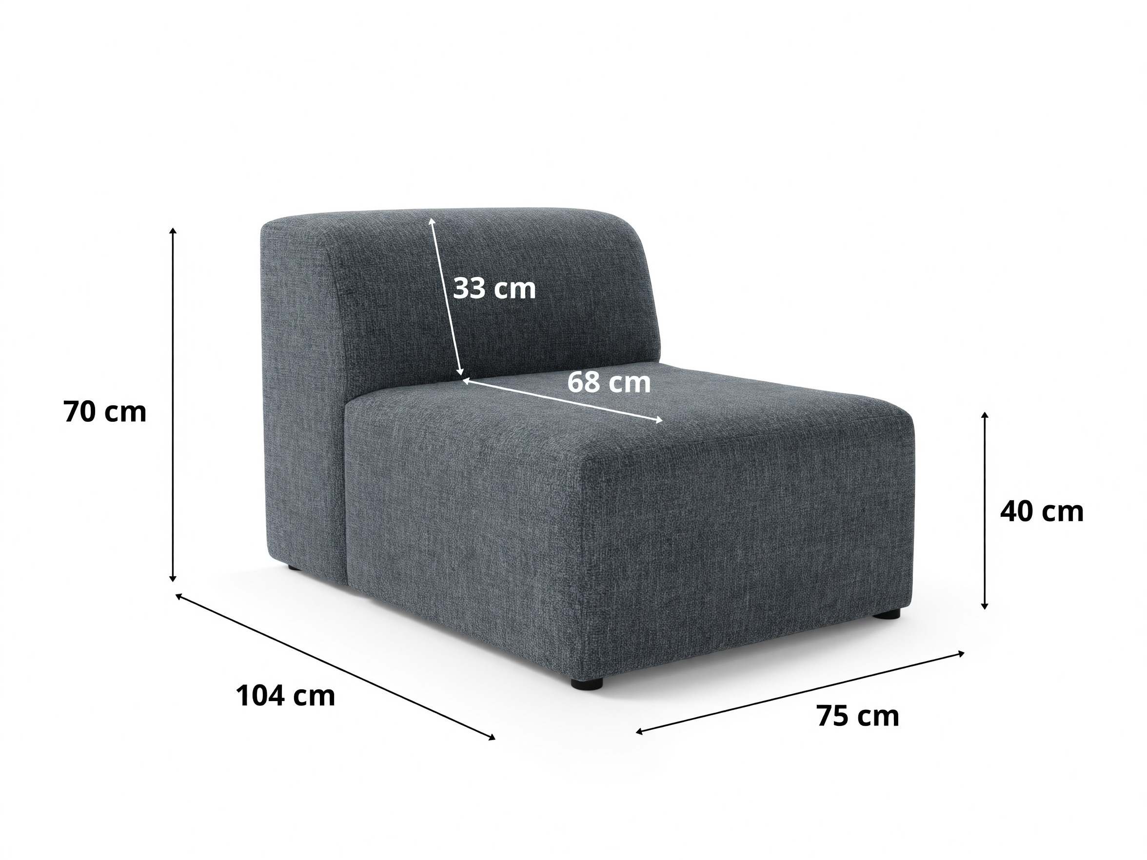 Modular armchair Lutivi 105 (Imo 15)
