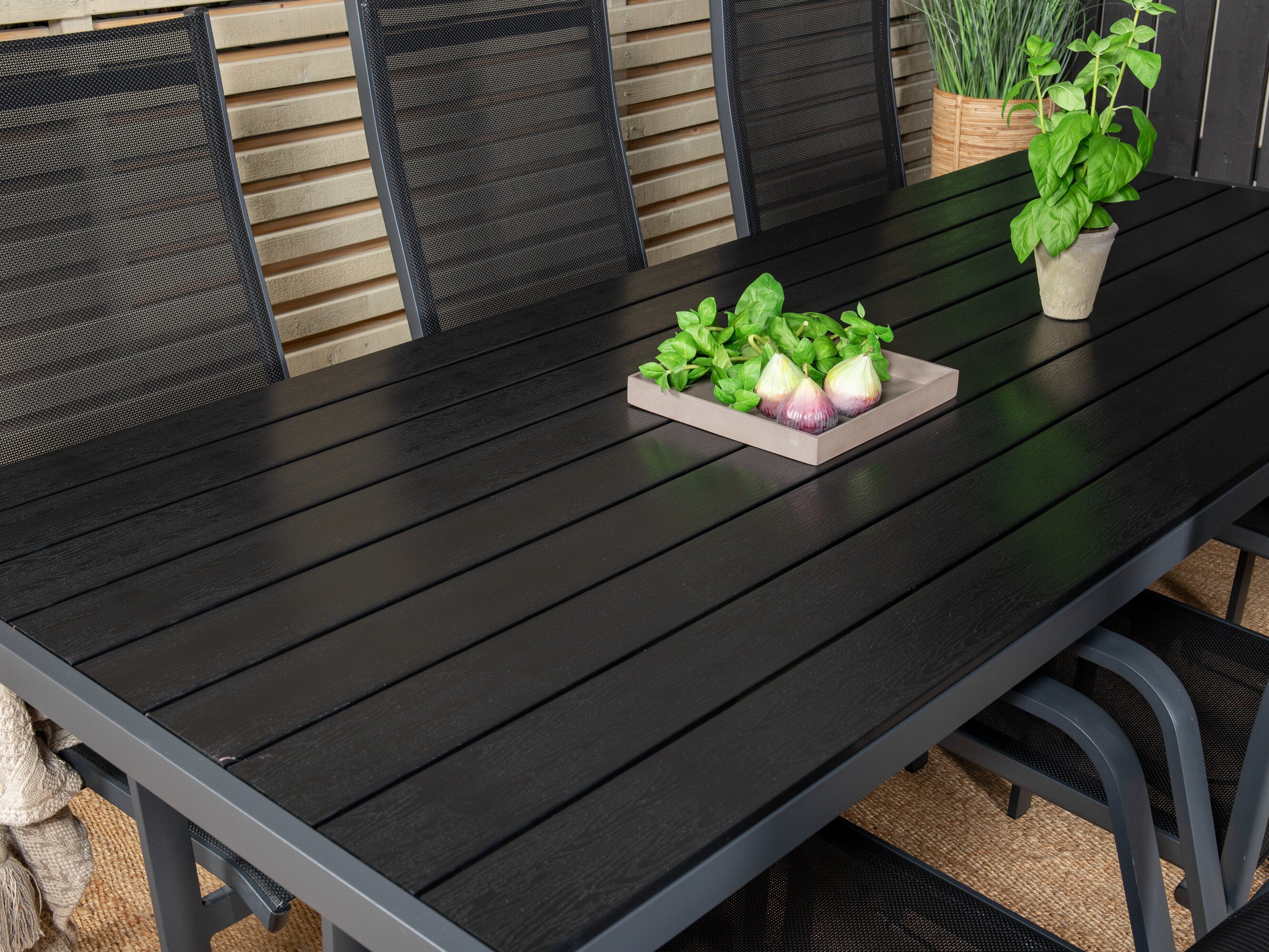 Table and chairs set Dallas 5295 (Black)