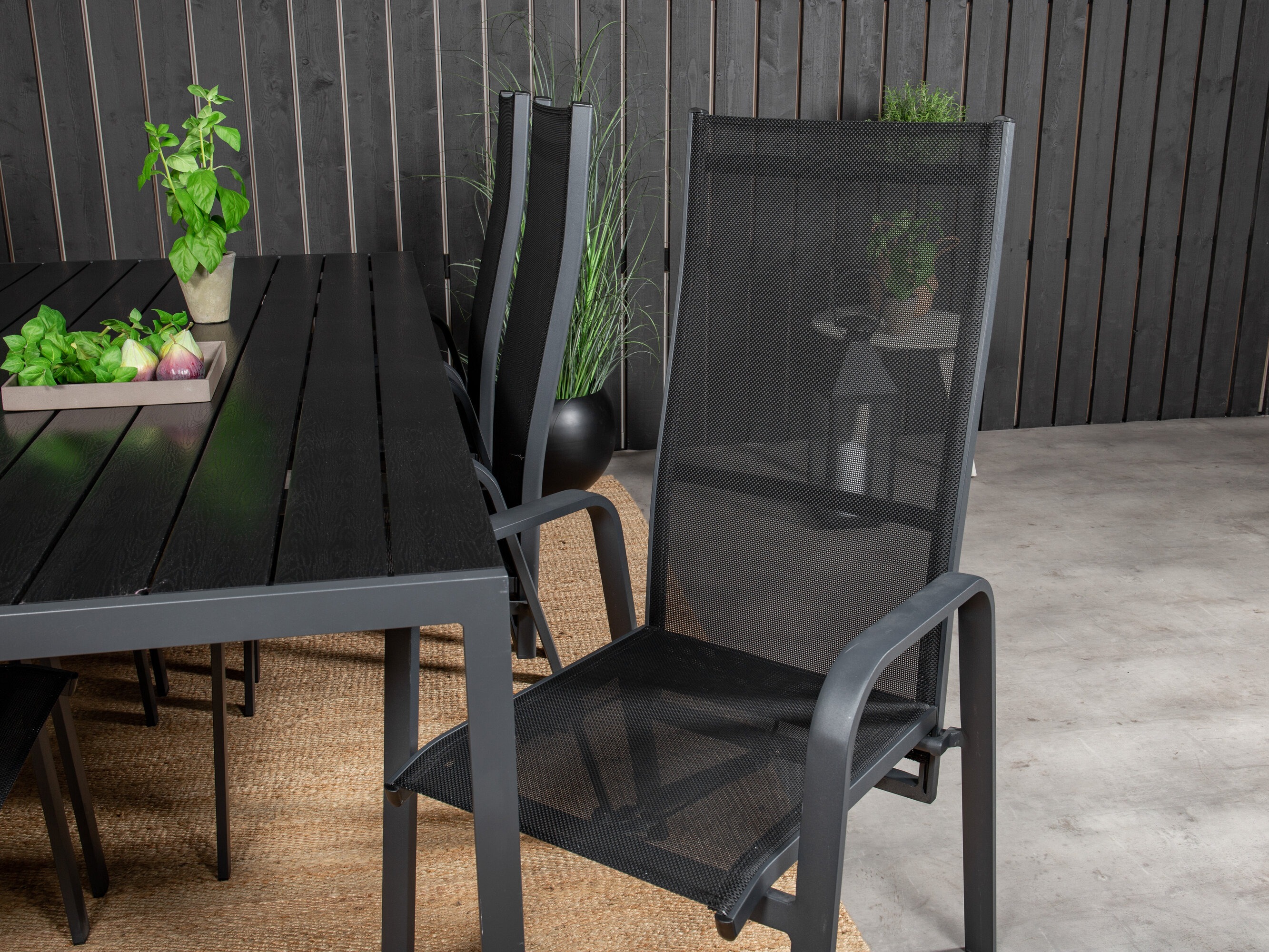Table and chairs set Dallas 5295 (Black)