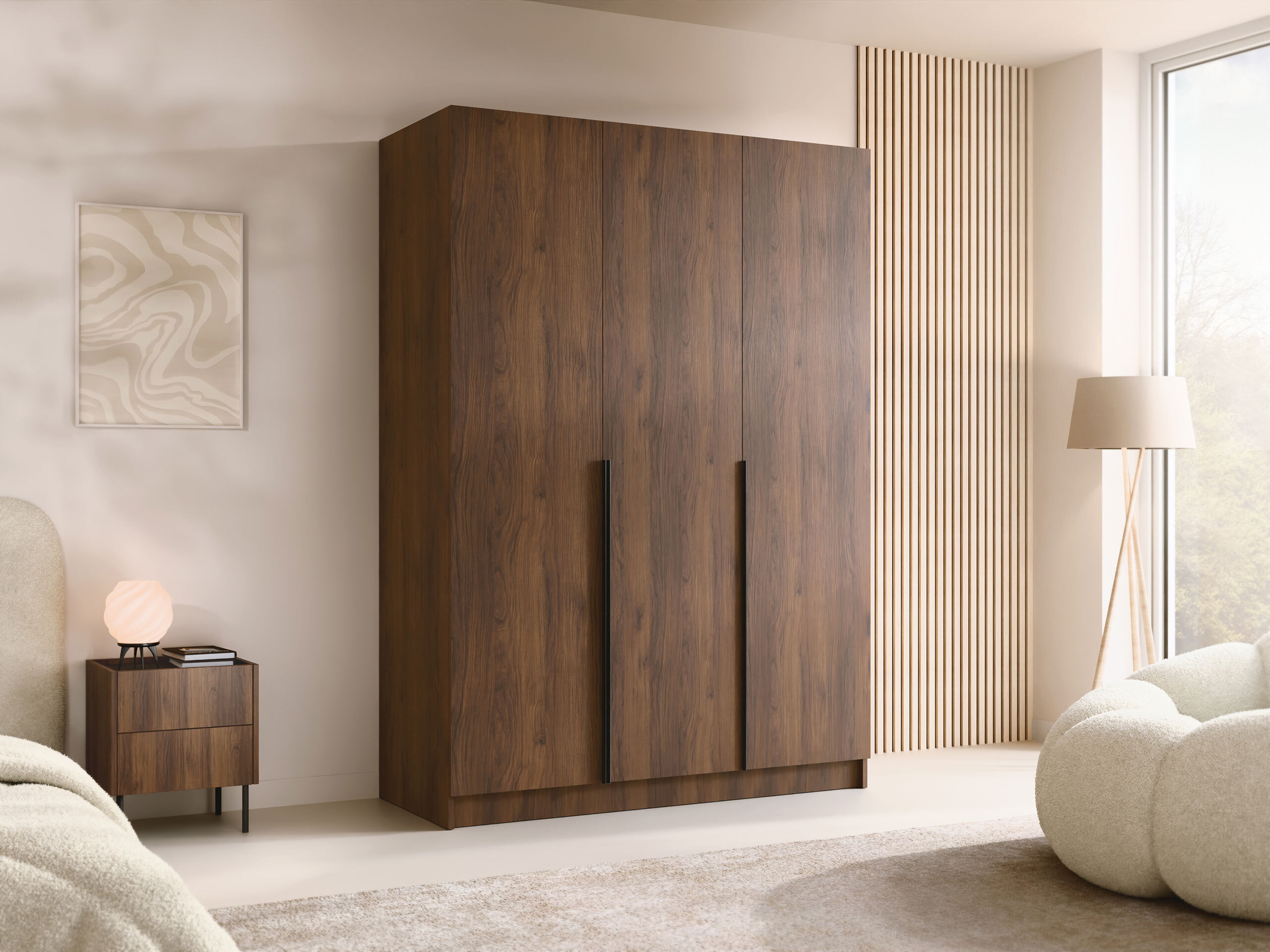 Wardrobe Closico Decoron I (Walnut)