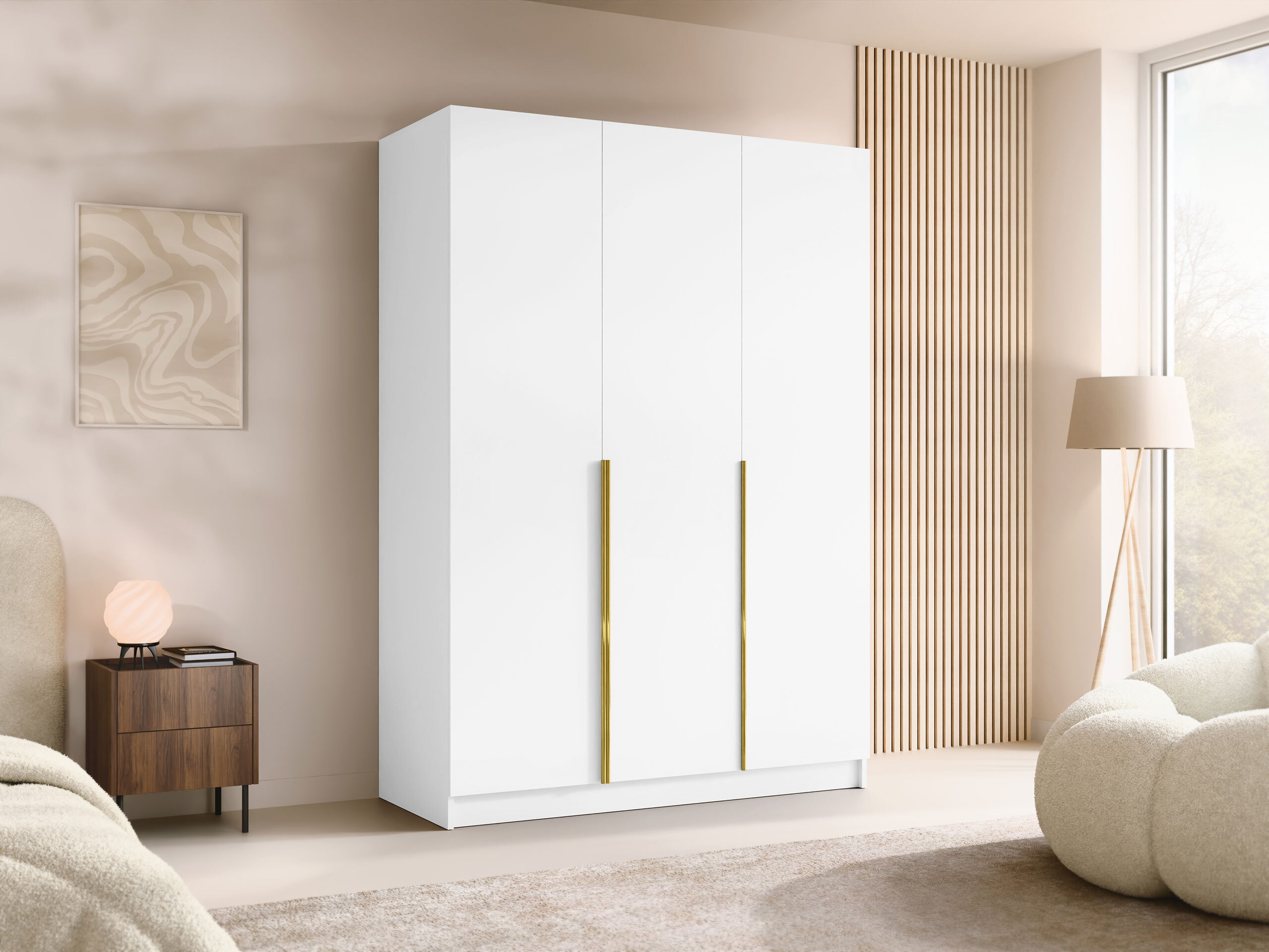 Wardrobe Closico Decoron I (White)