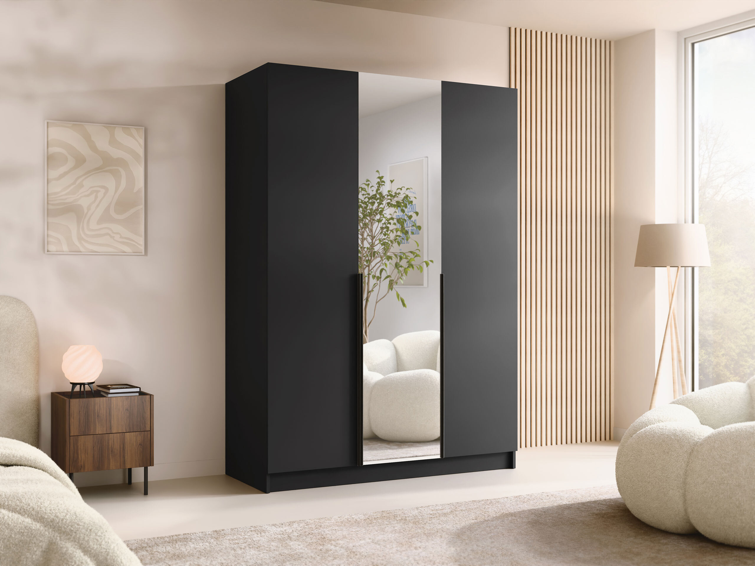 Wardrobe Closico Decoron II (Black)