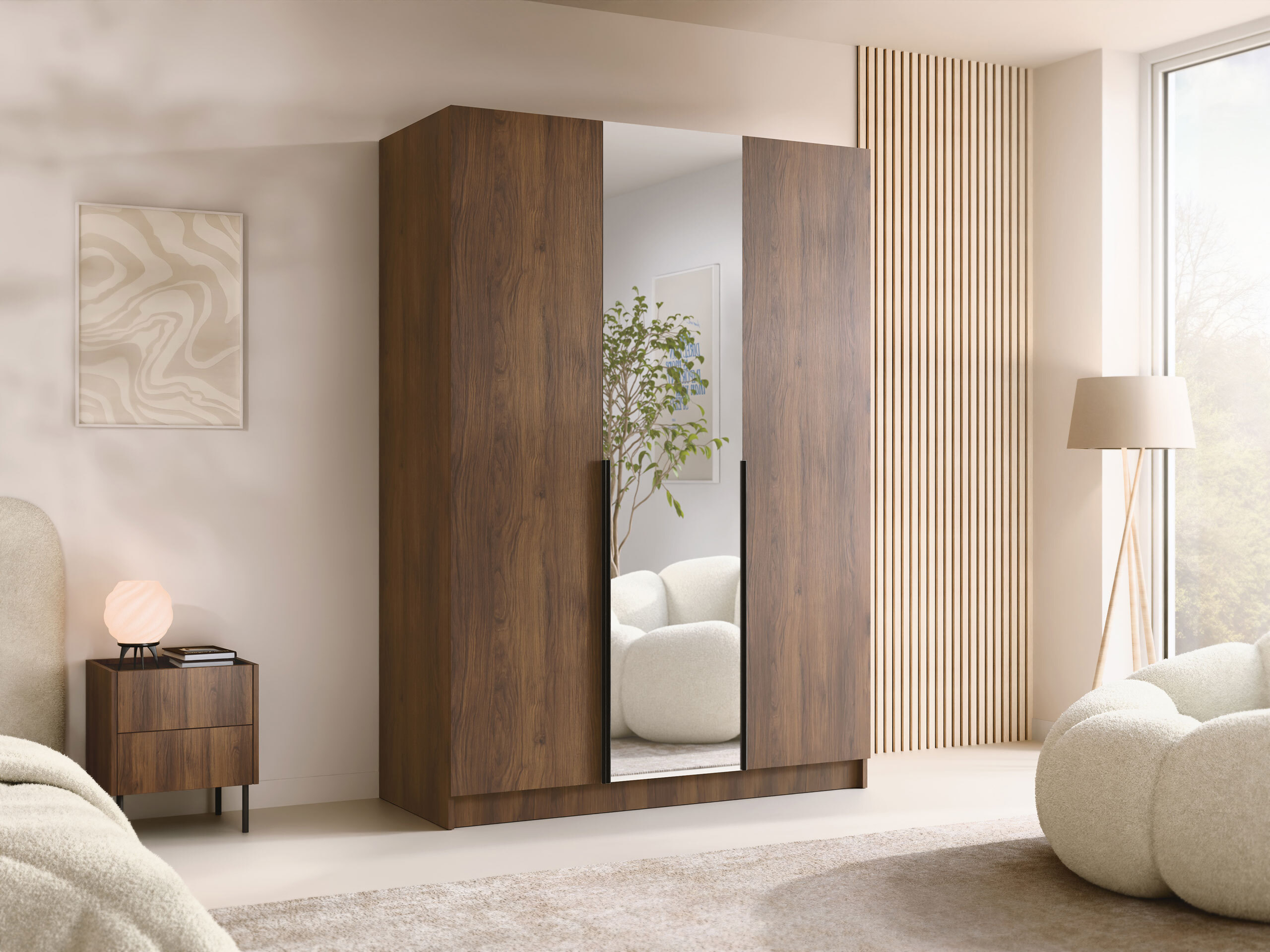 Wardrobe Closico Decoron II (Walnut)