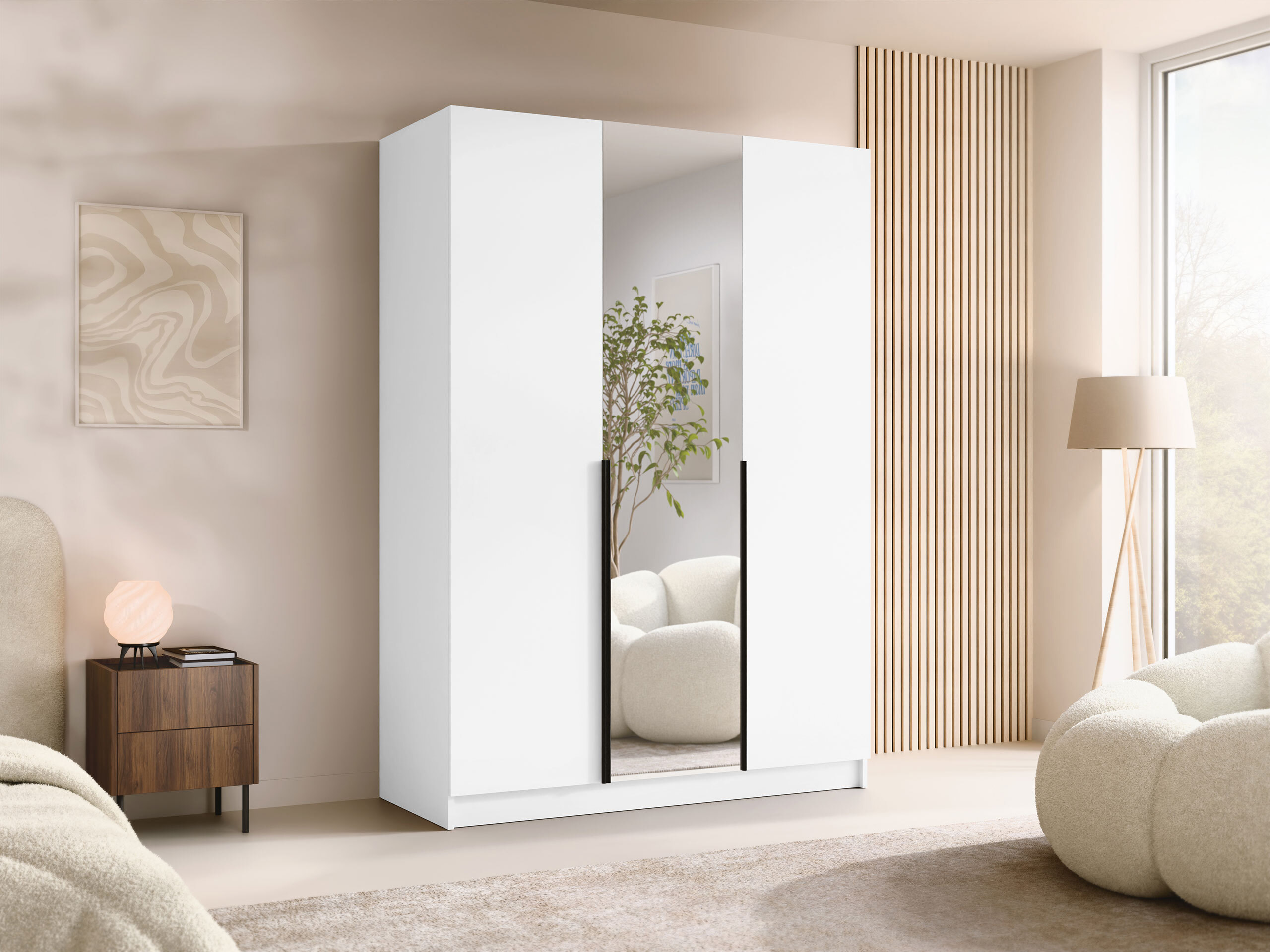 Wardrobe Closico Decoron II (White)