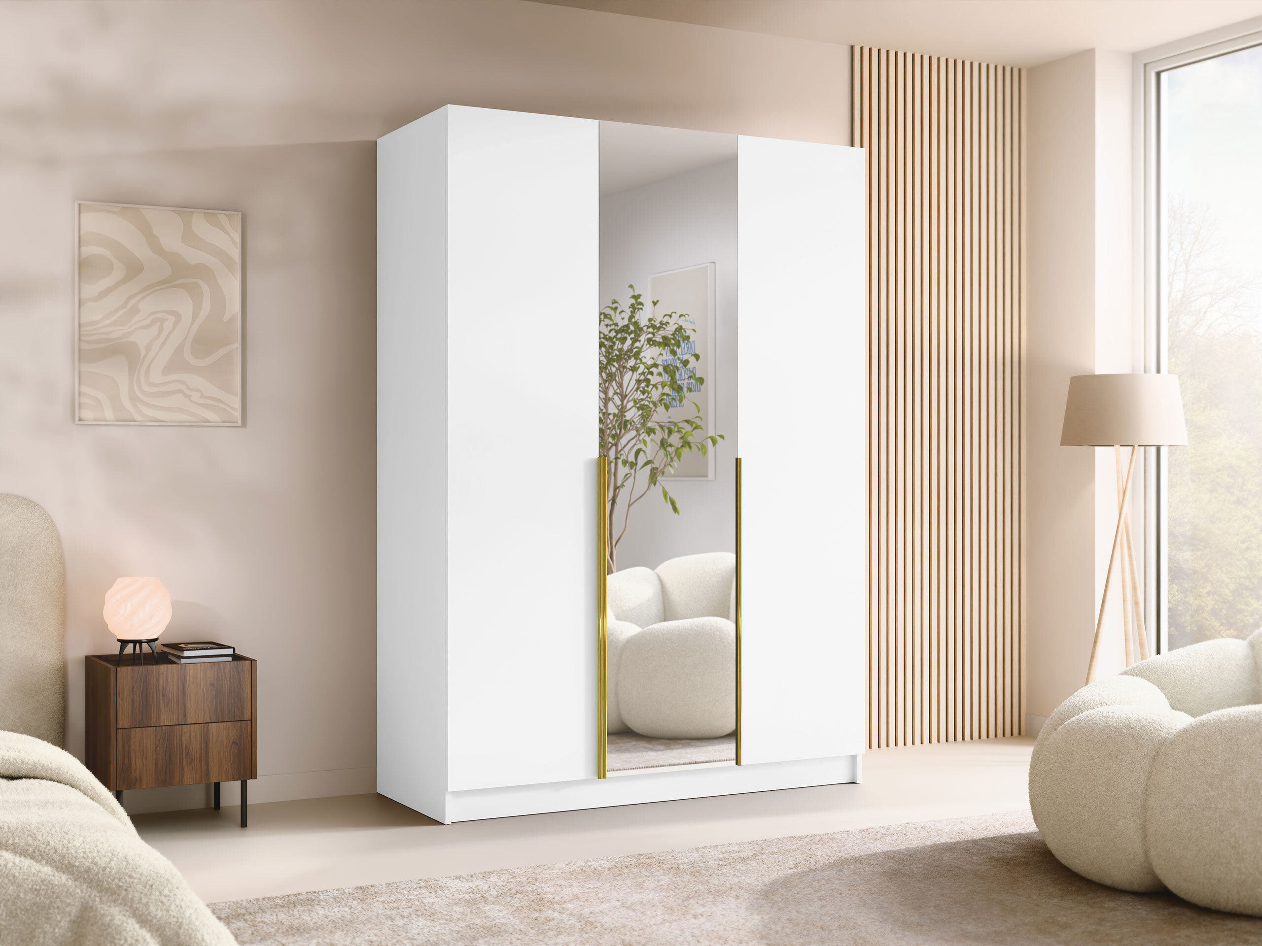 Wardrobe Closico Decoron II (White)
