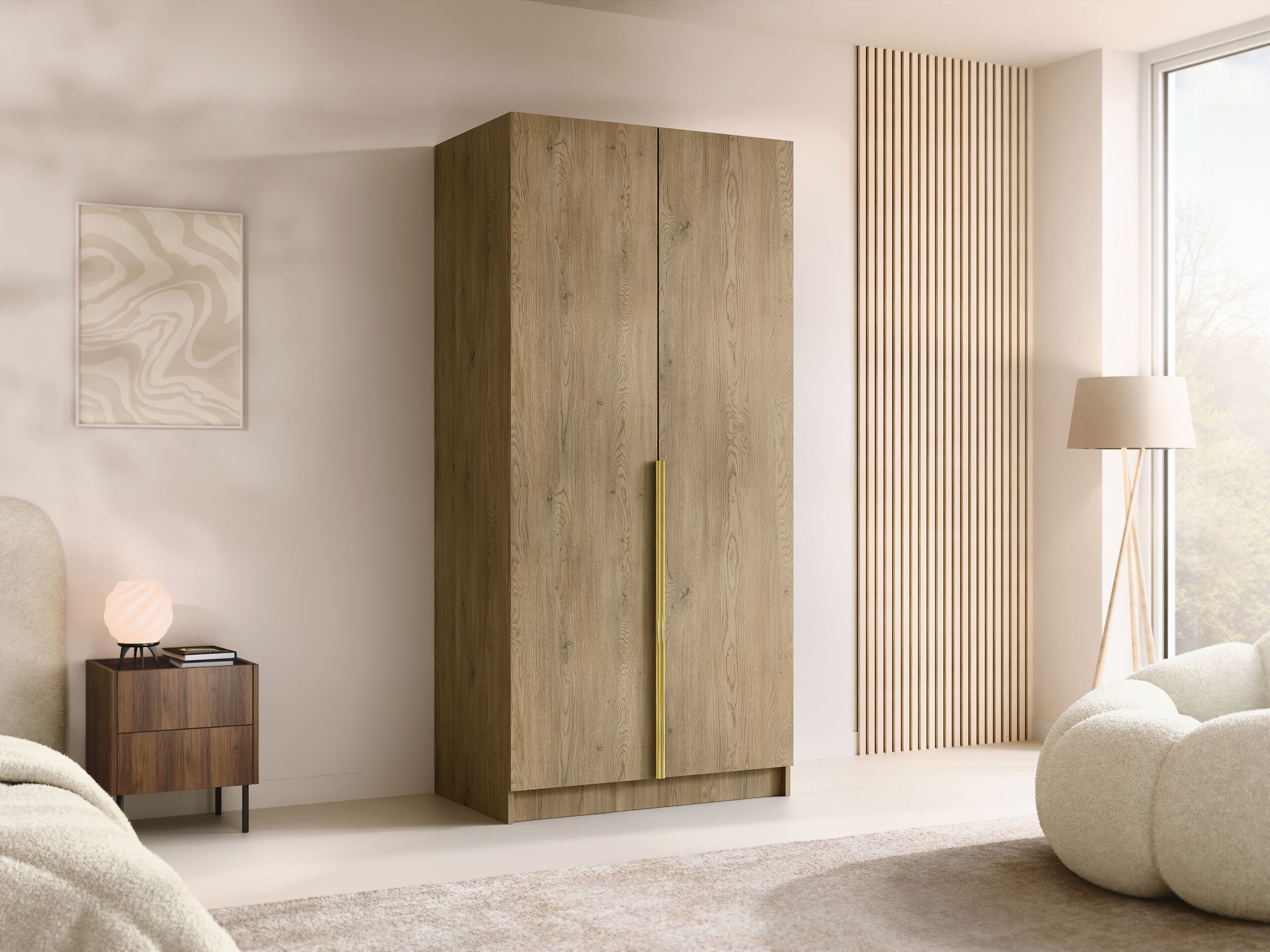 Wardrobe Closico Staton I (Cremona oak)