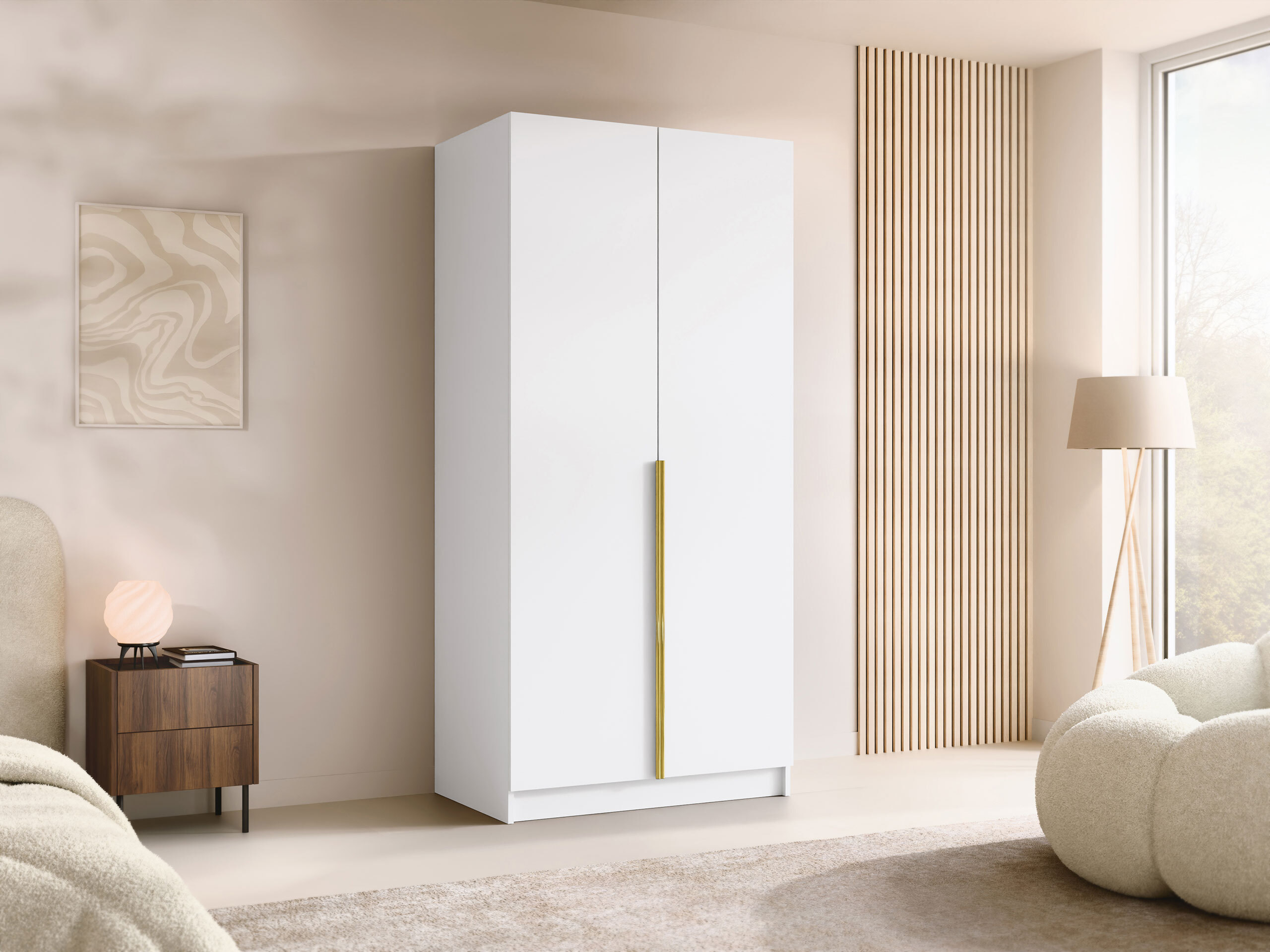 Wardrobe Closico Staton I (White)