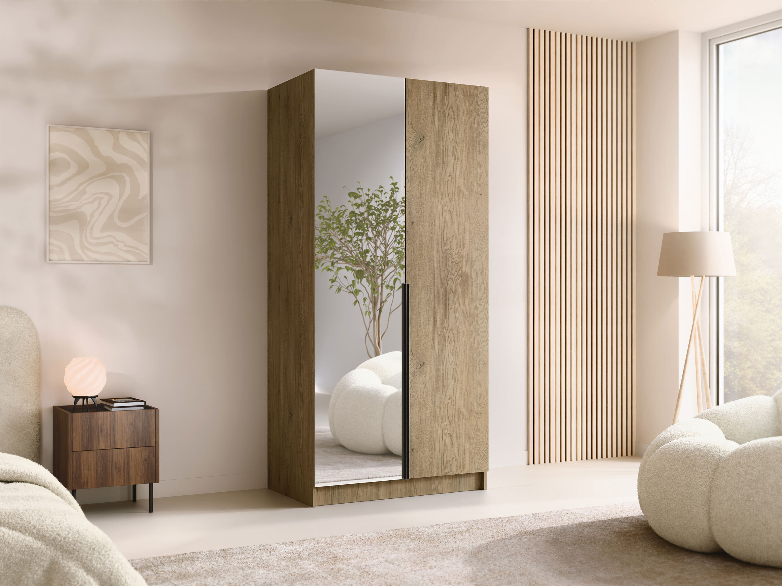 Wardrobe Closico Staton II (Cremona oak)