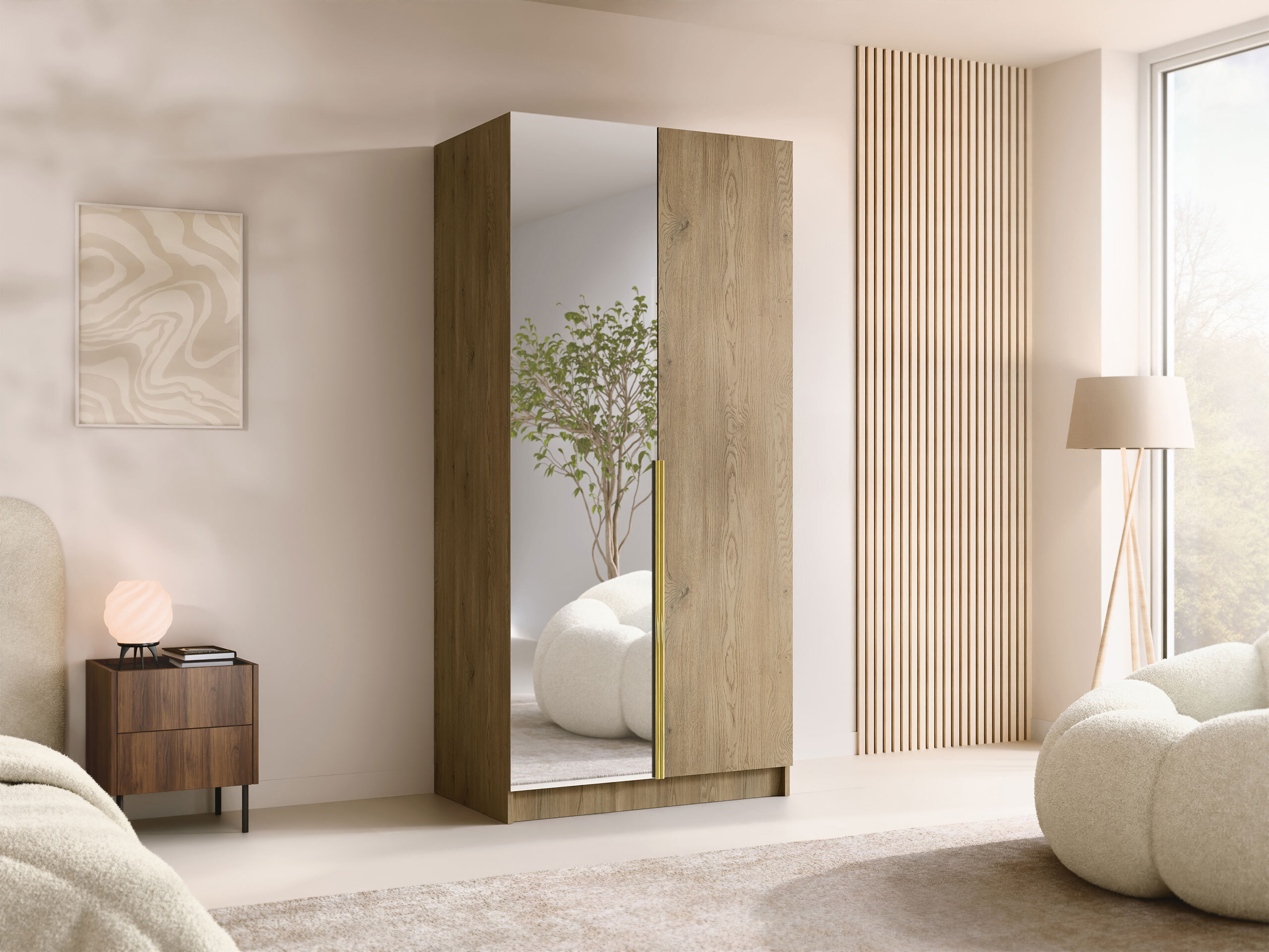 Wardrobe Closico Staton II (Cremona oak)