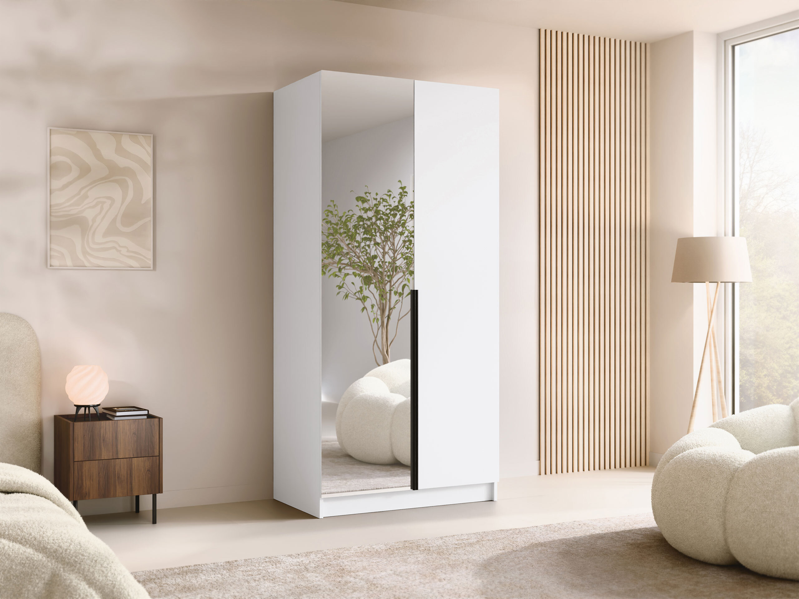 Wardrobe Closico Staton II (White)