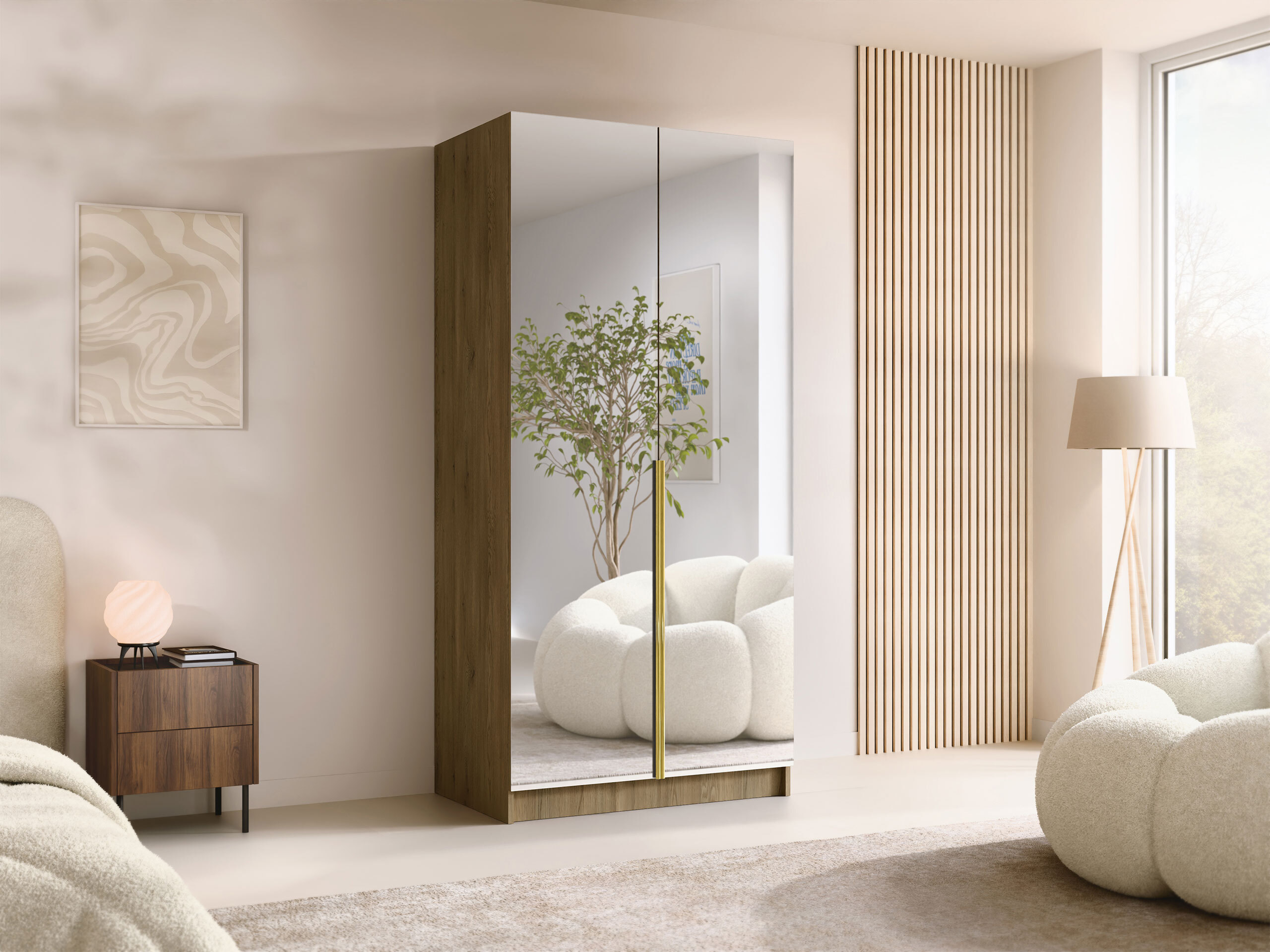 Wardrobe Closico Staton III (Cremona oak)