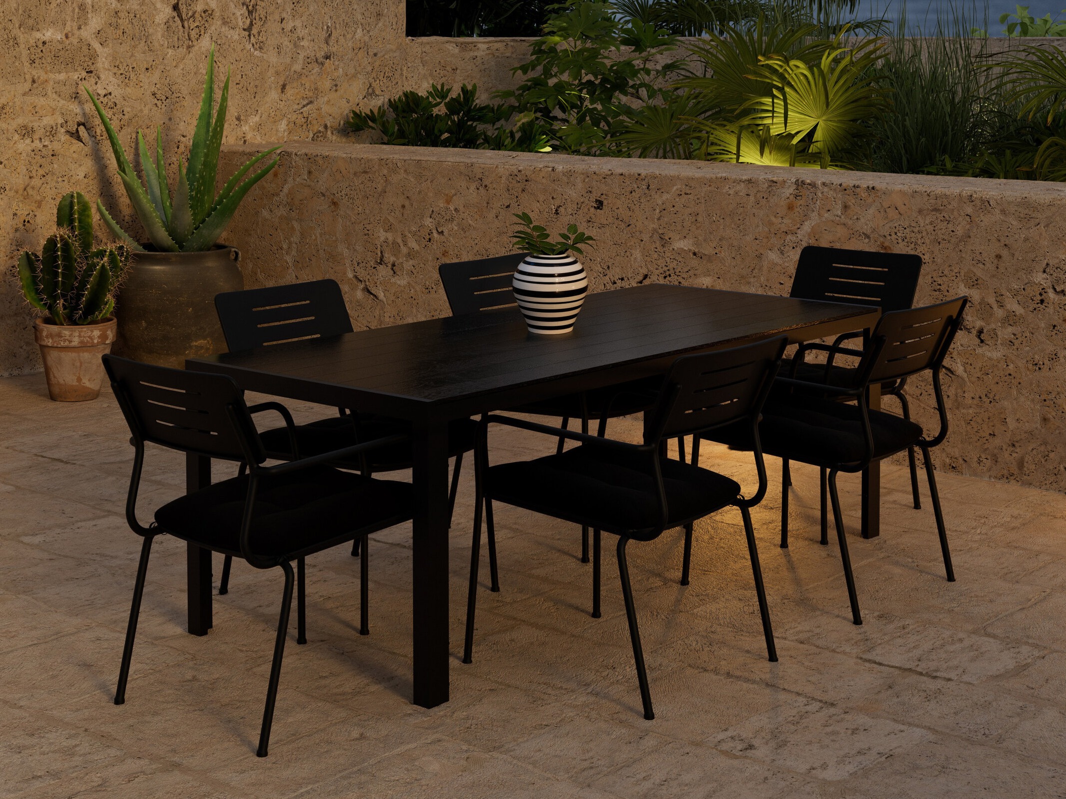 Table and chairs set Dallas 5296