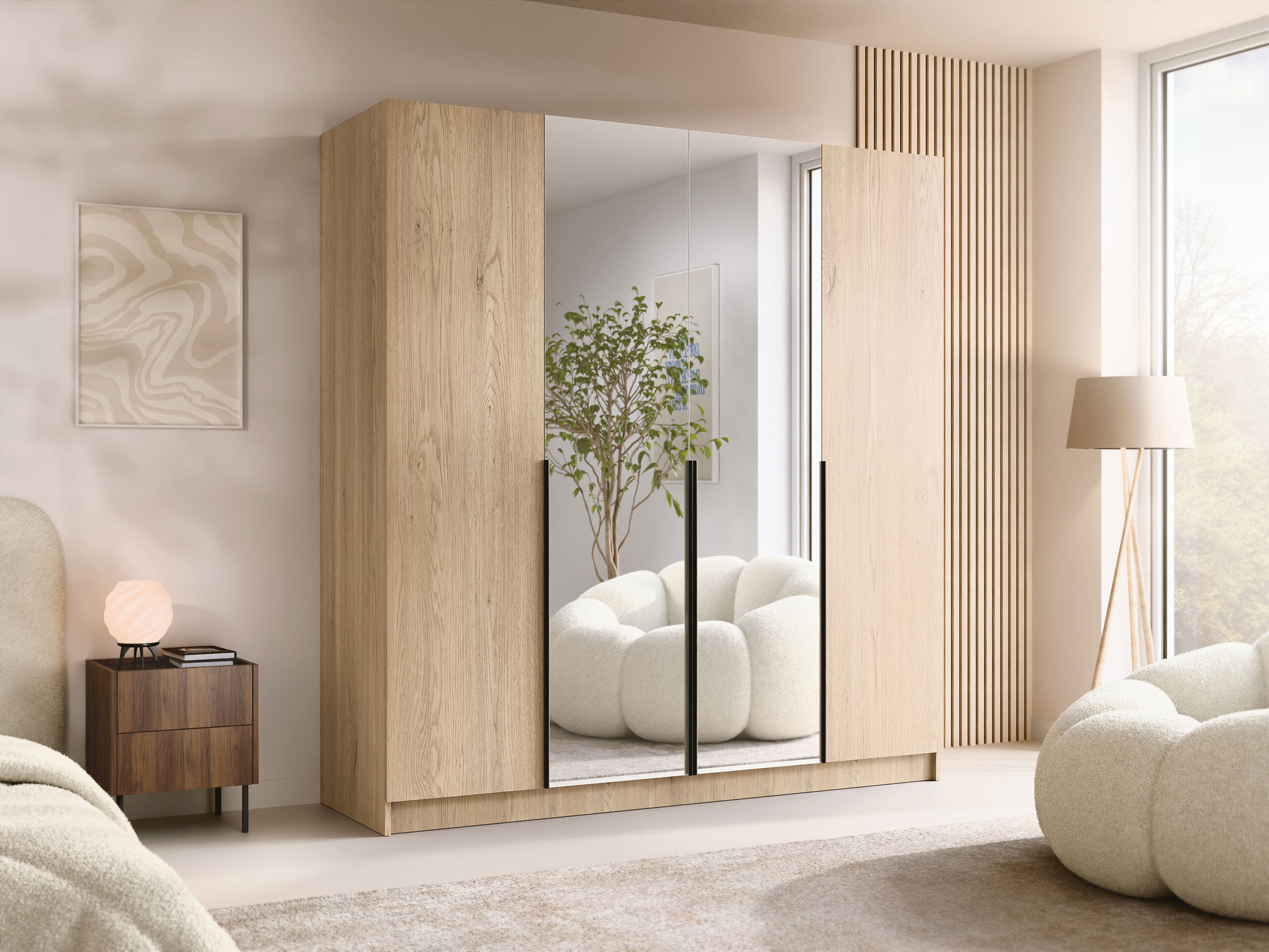 Wardrobe Closico Navor II (Cremona oak)