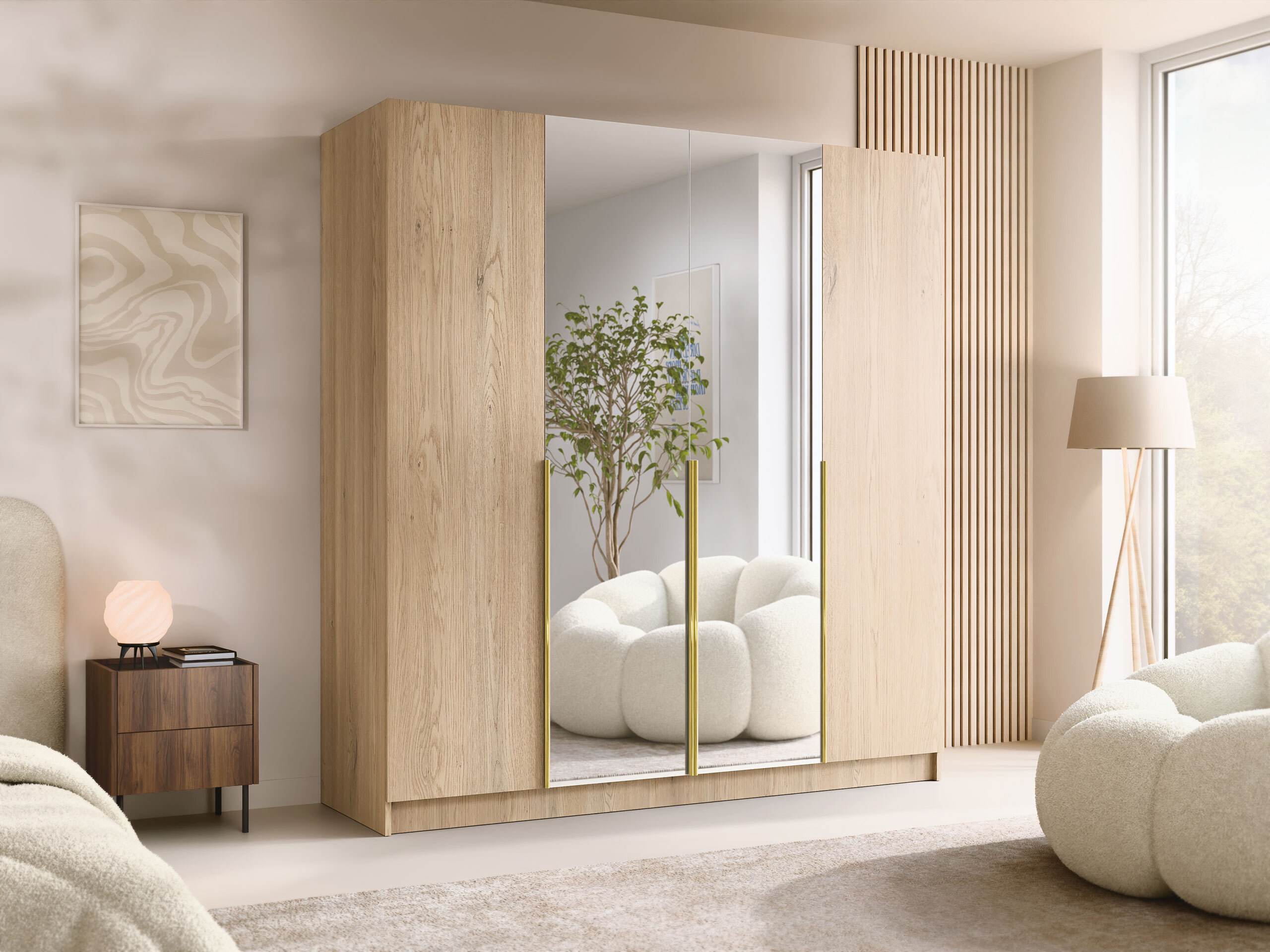 Wardrobe Closico Navor II (Cremona oak)