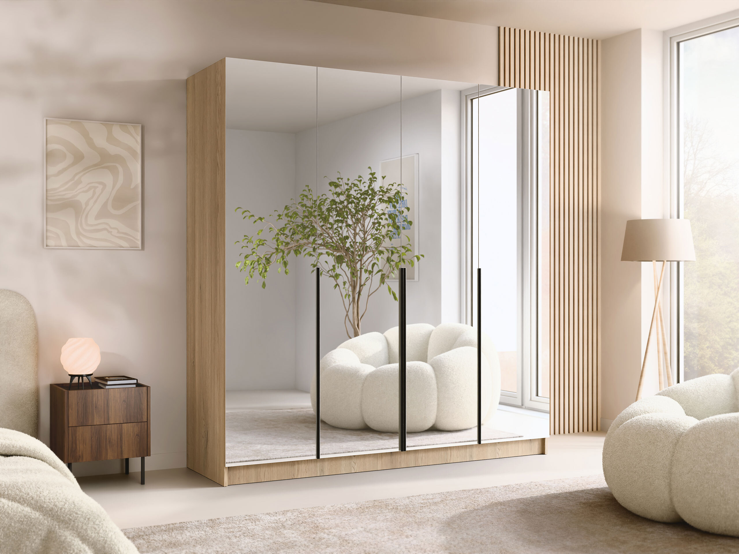 Wardrobe Closico Navor III (Cremona oak)