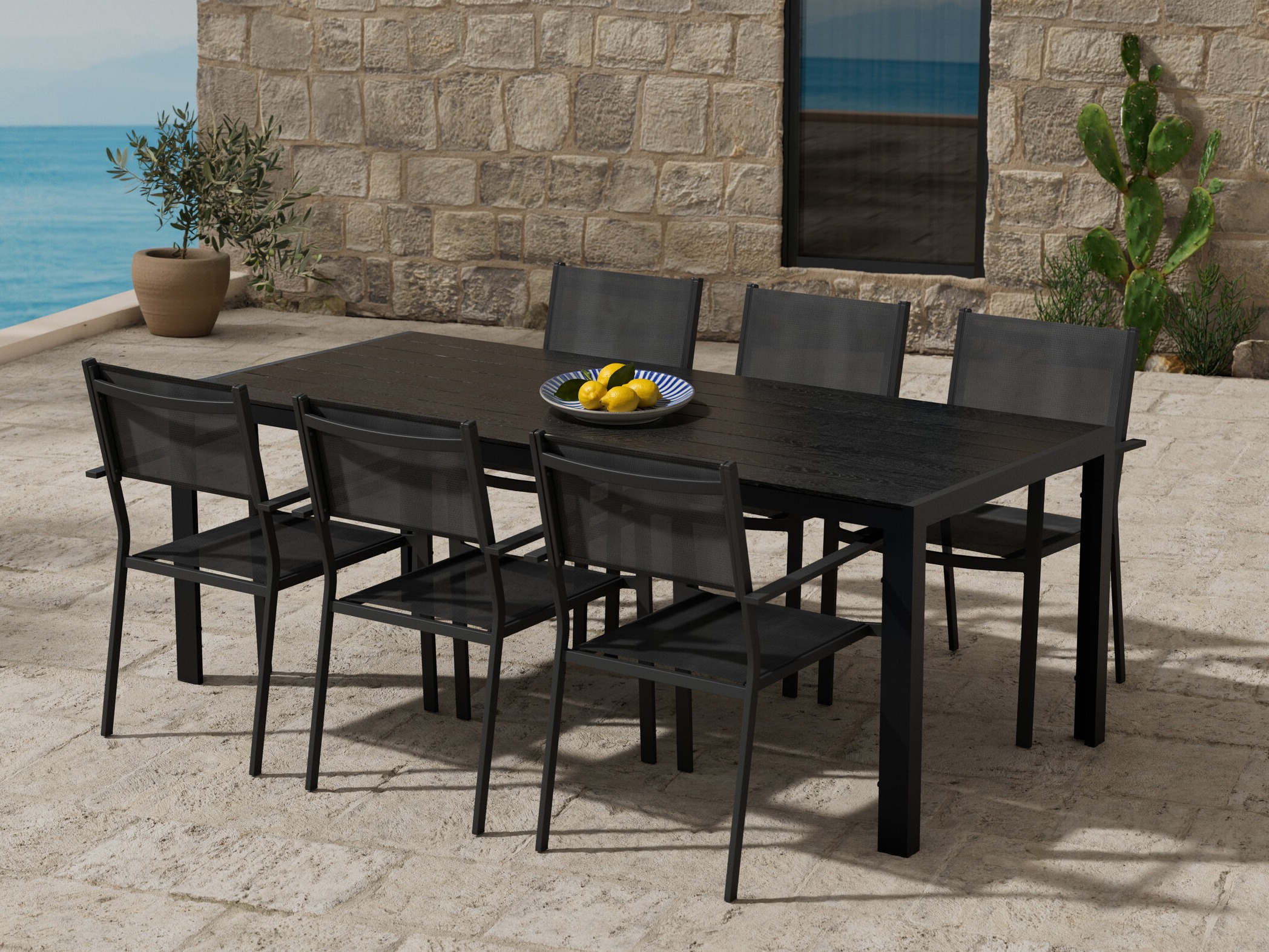 Table and chairs set Dallas 5297