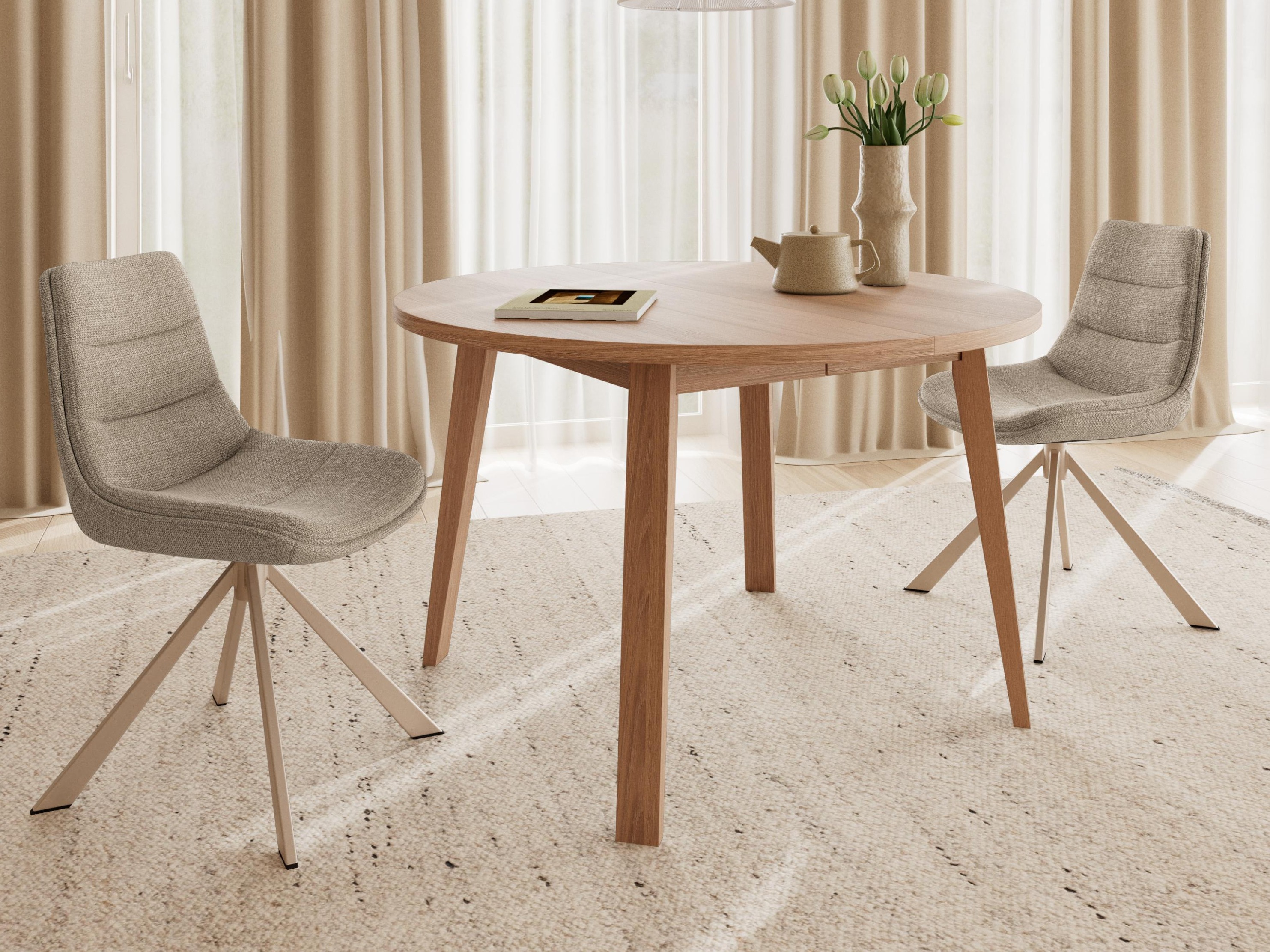 Table Norsica Albene 105 (Light wood)
