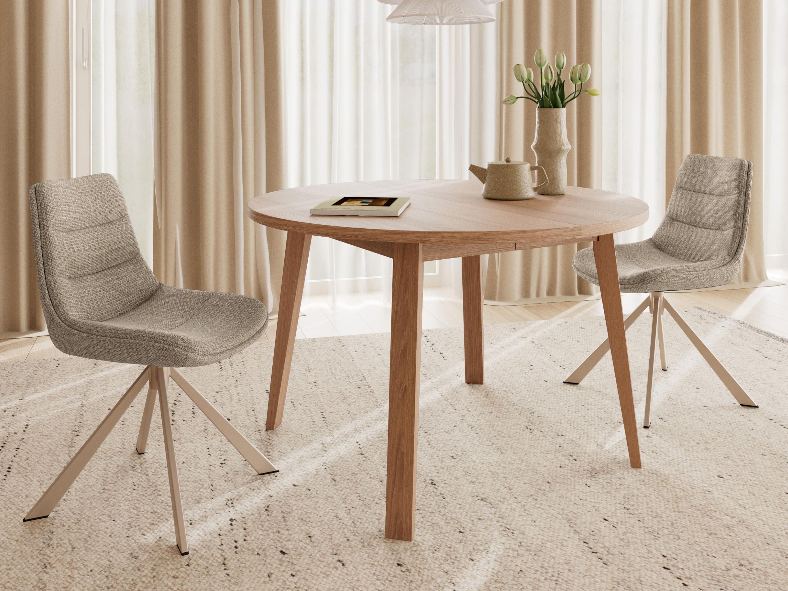 Table Norsica Albene 105 (Light wood)