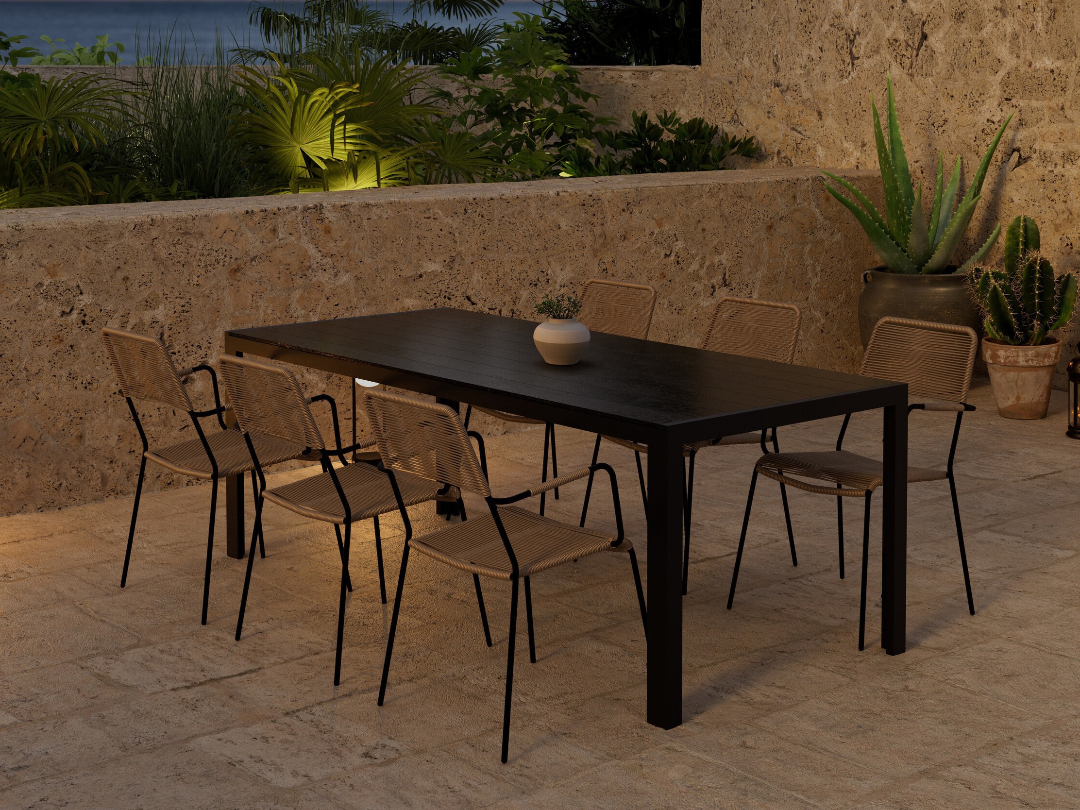 Table and chairs set Dallas 5302