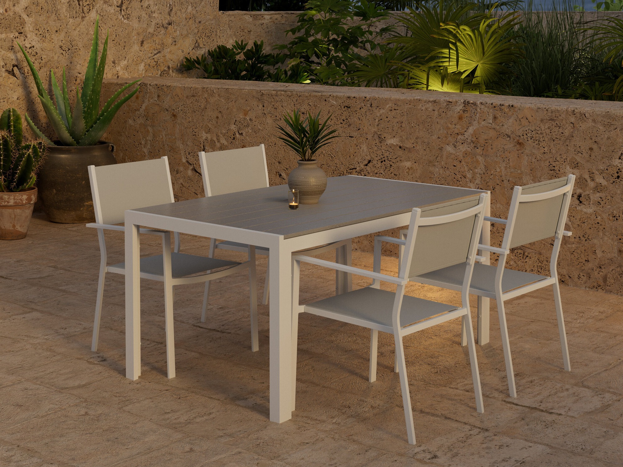 Table and chairs set Dallas 5303