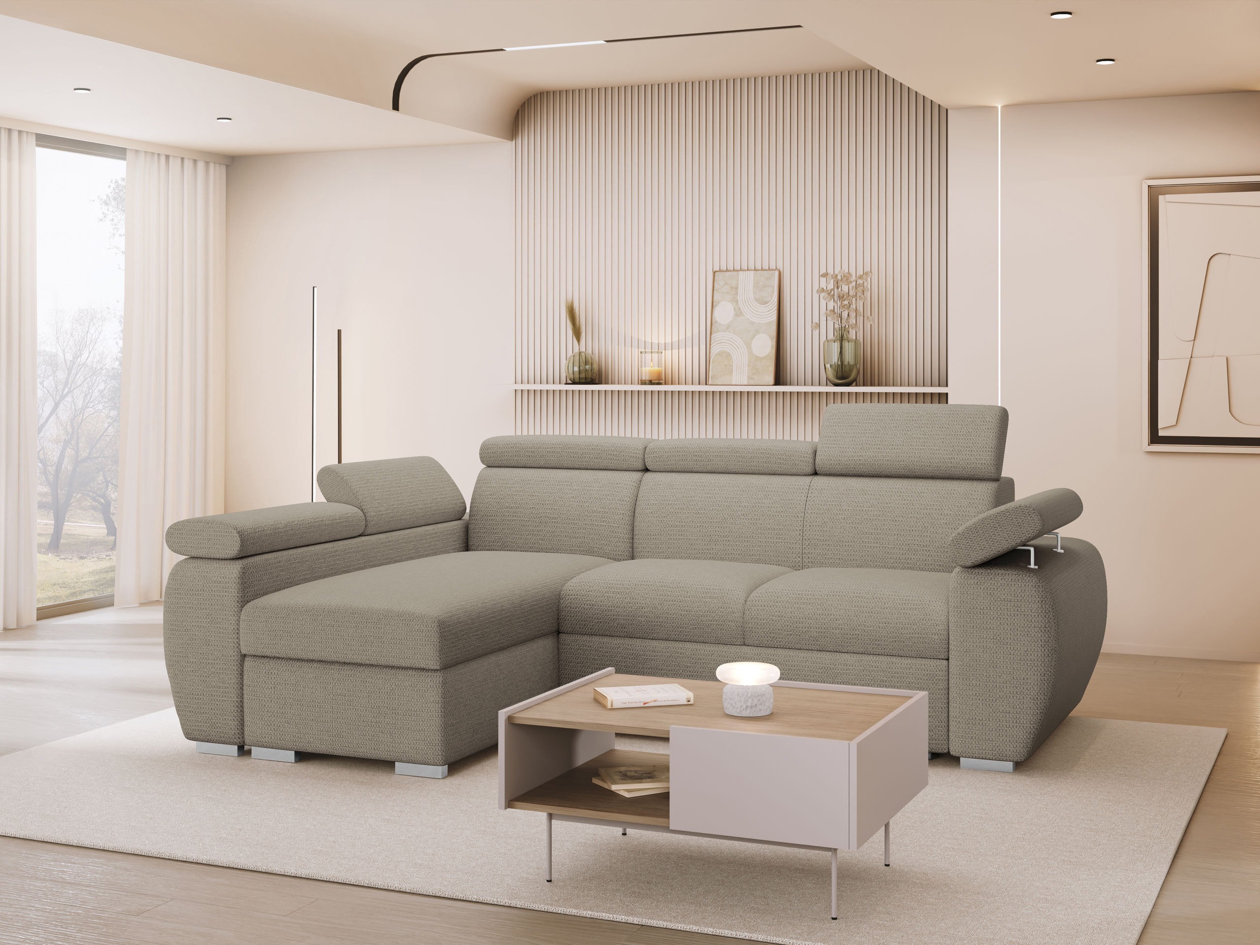 Corner sofa Columbus 132 (Aragon 20)