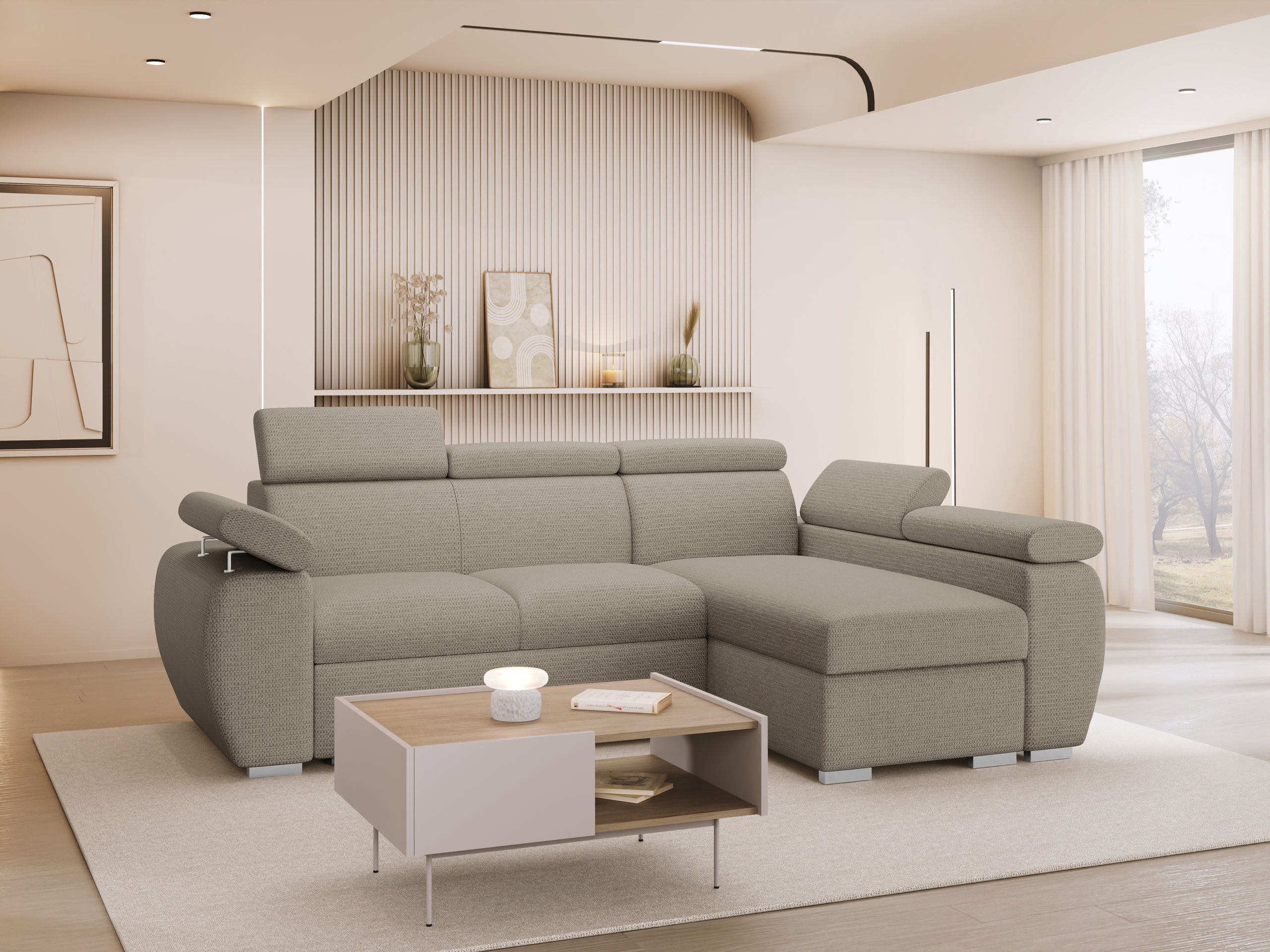 Corner sofa Columbus 132 (Aragon 20)
