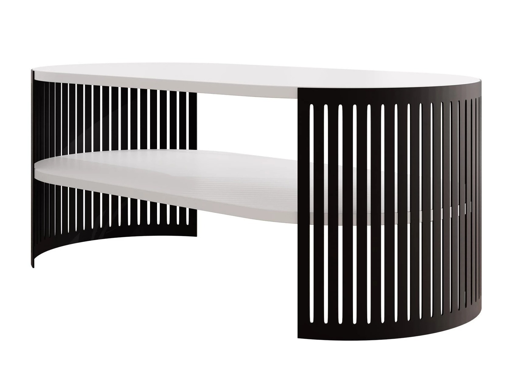 Coffee table Civer III (Black + White)