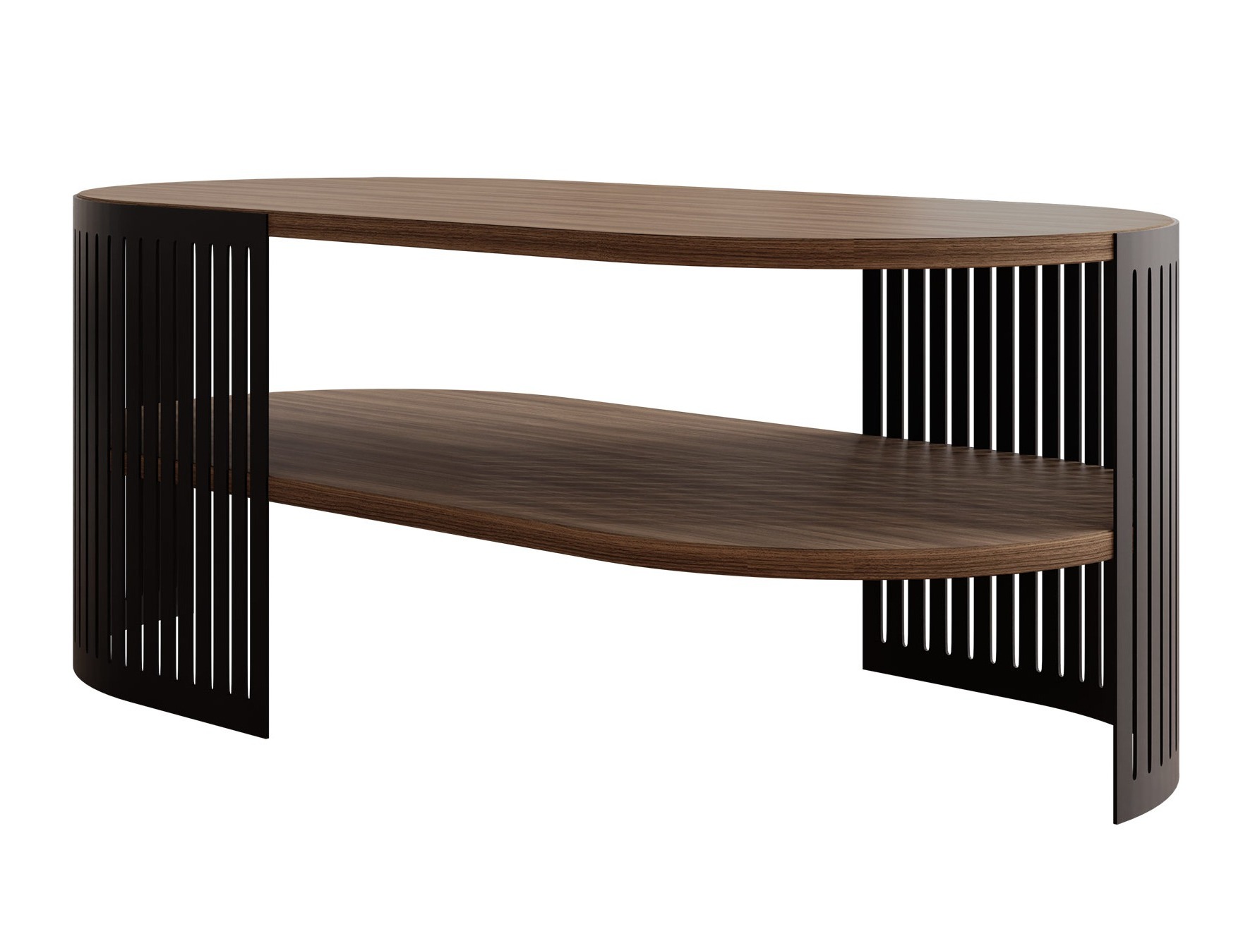 Coffee table Civer VI (Black + Walnut)