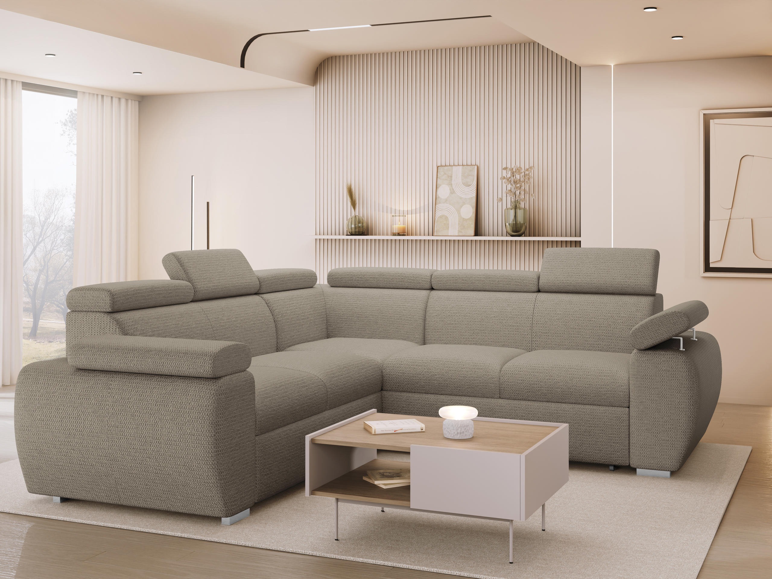 Corner sofa Columbus 215 (Aragon 20)