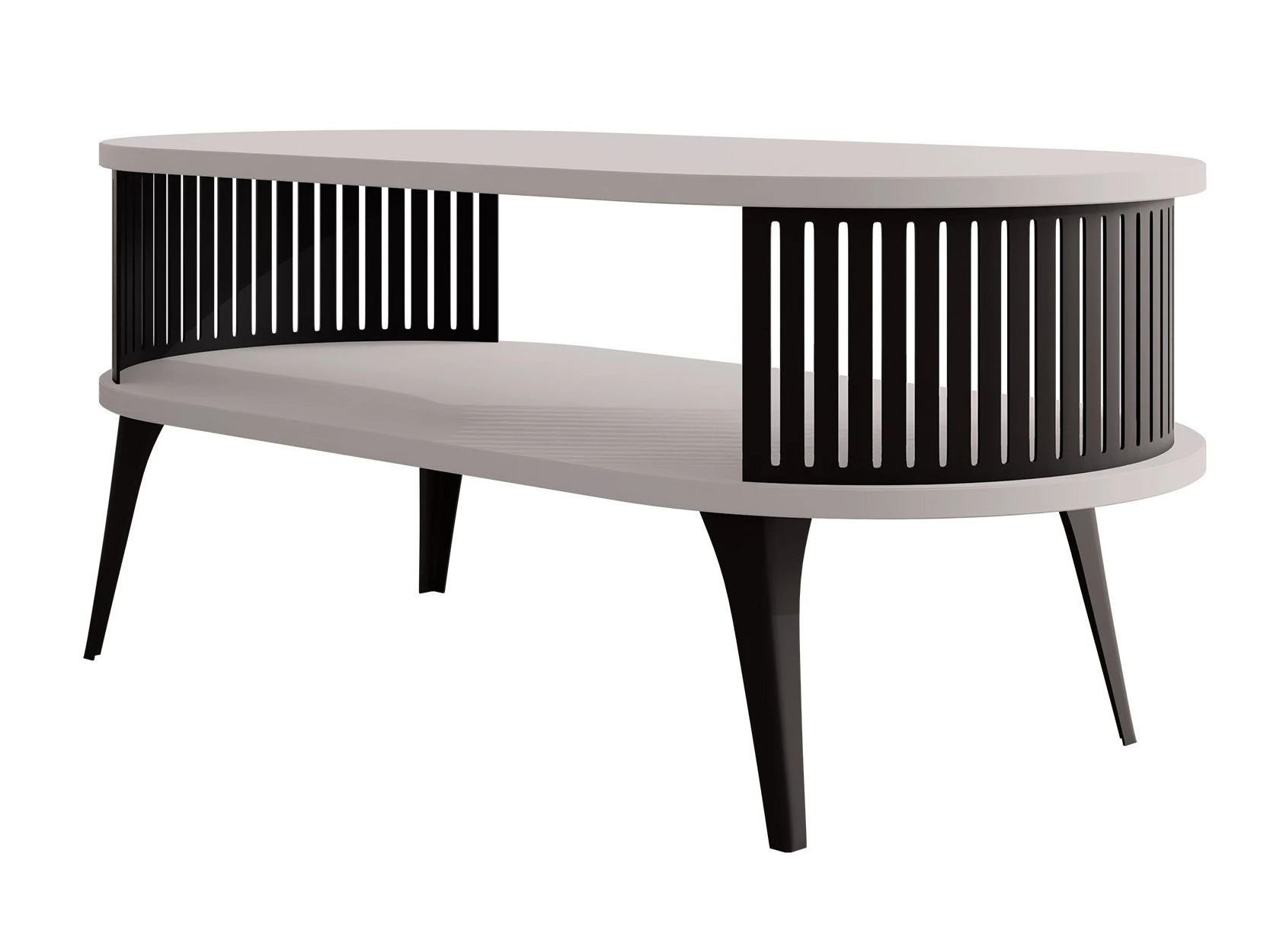Coffee table Vitum III (Black + Cashmere)