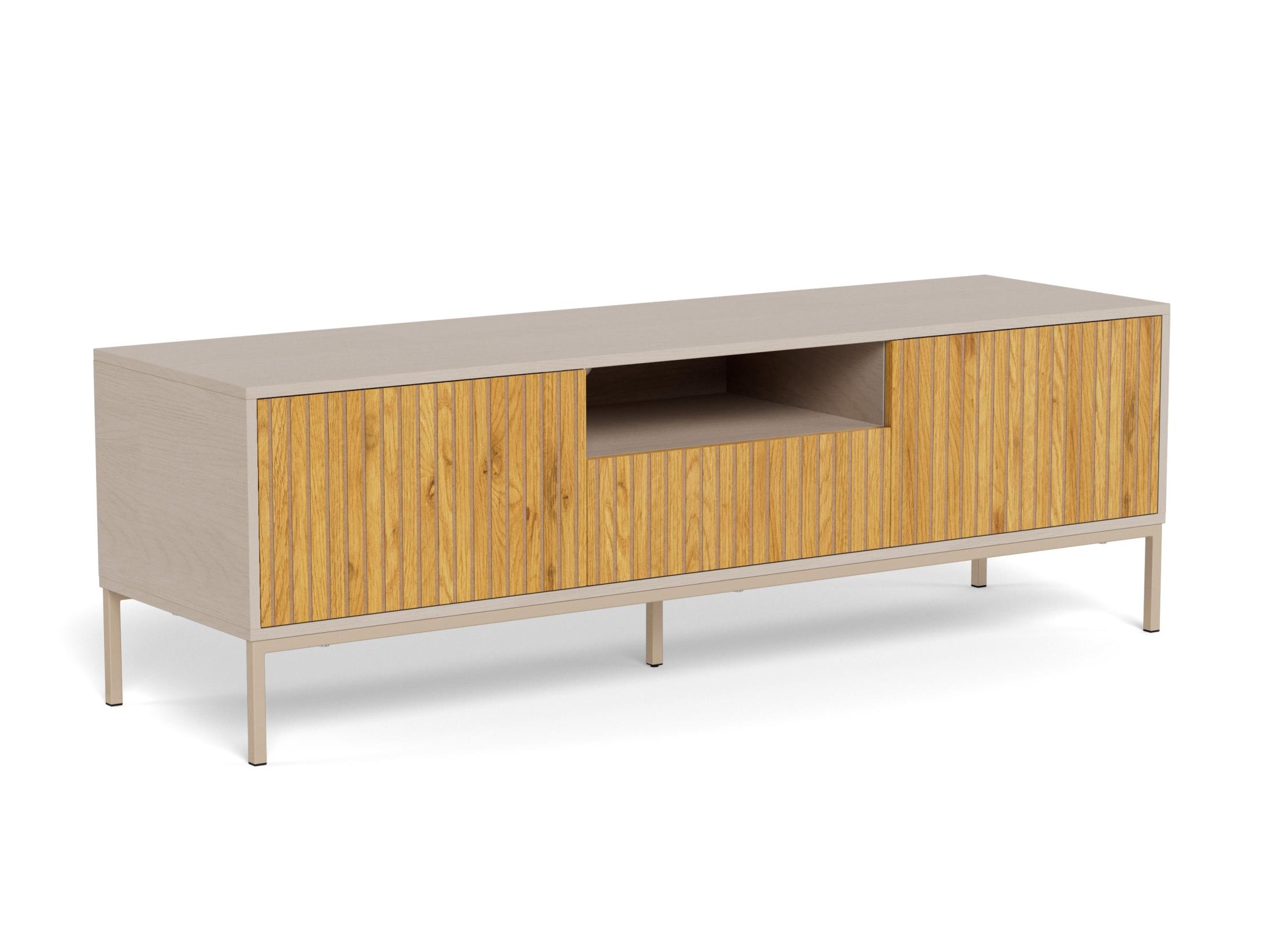 TV stand Norsica Sevferi 122 (Wild oak + Light grey)