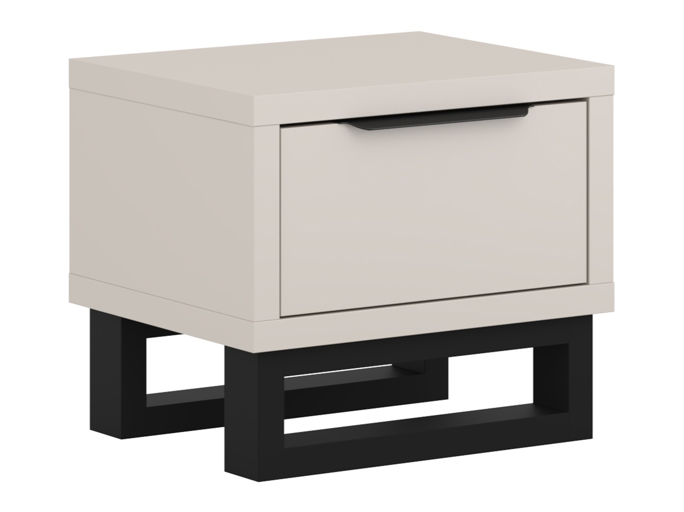 Bedside table Avicavu 123 (Cashmere + Black)