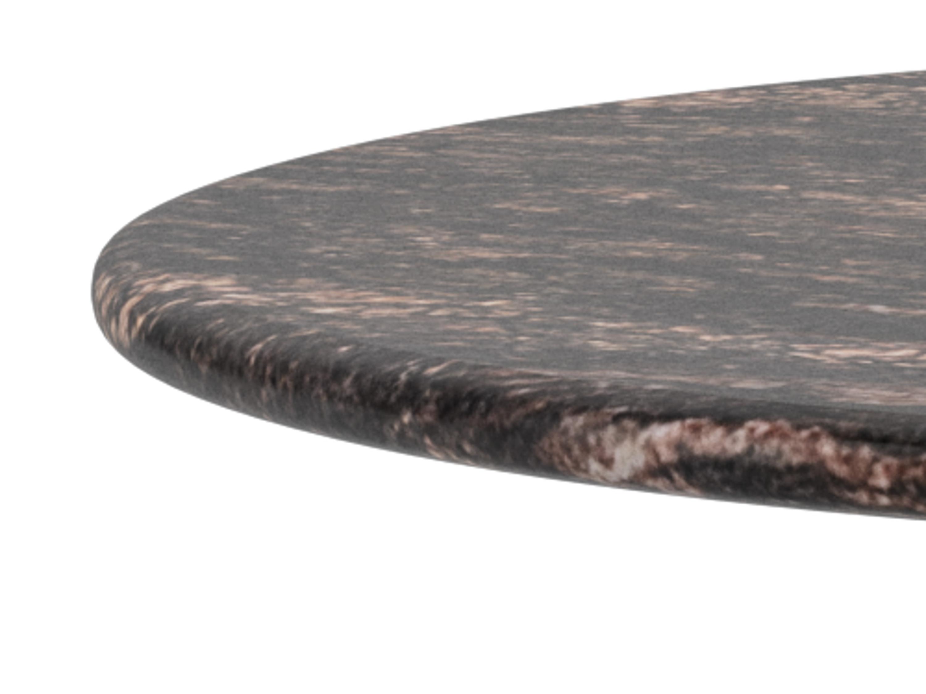 Side table Norsica 1074 (Brown + Brown marble)