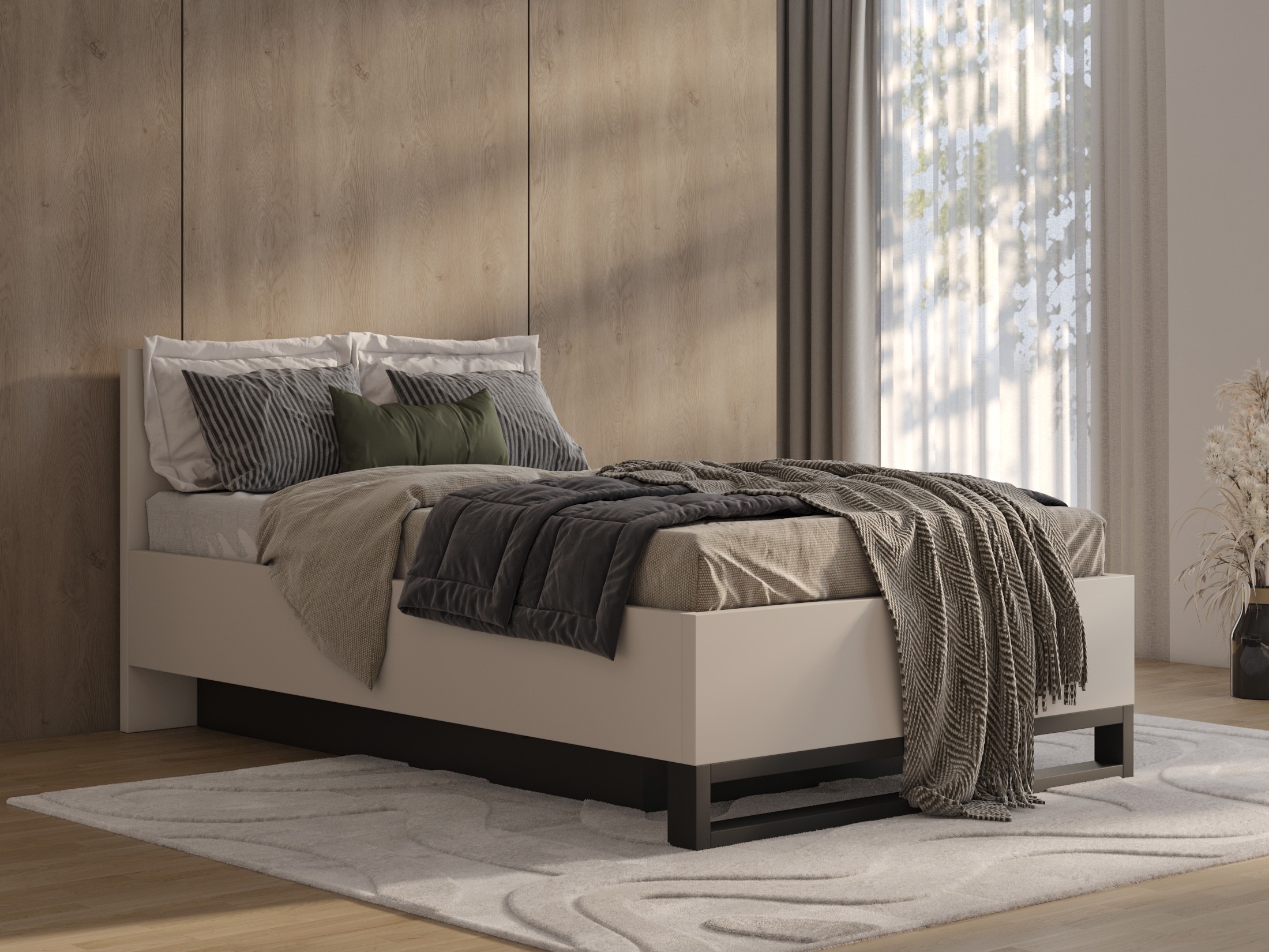 Bed Avicavu 118 (Cashmere + Black)