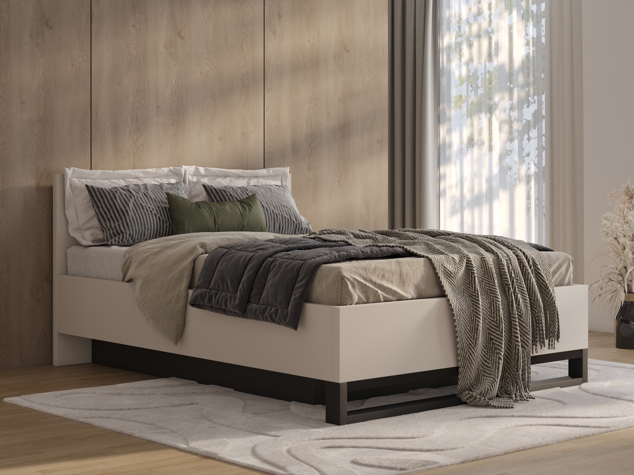 Bed Avicavu 118 (Cashmere + Black)