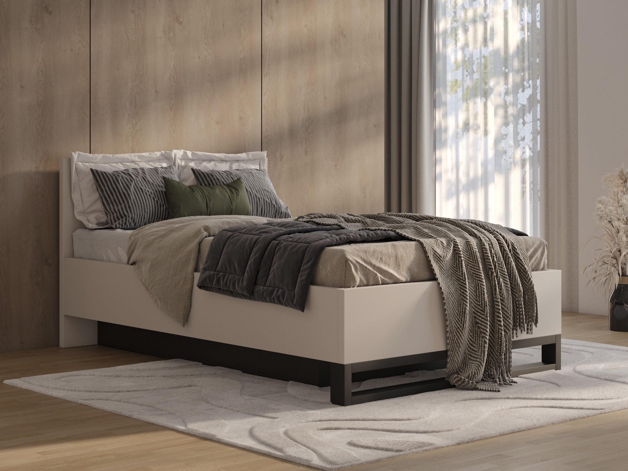 Bed Avicavu 118 (Cashmere + Black)
