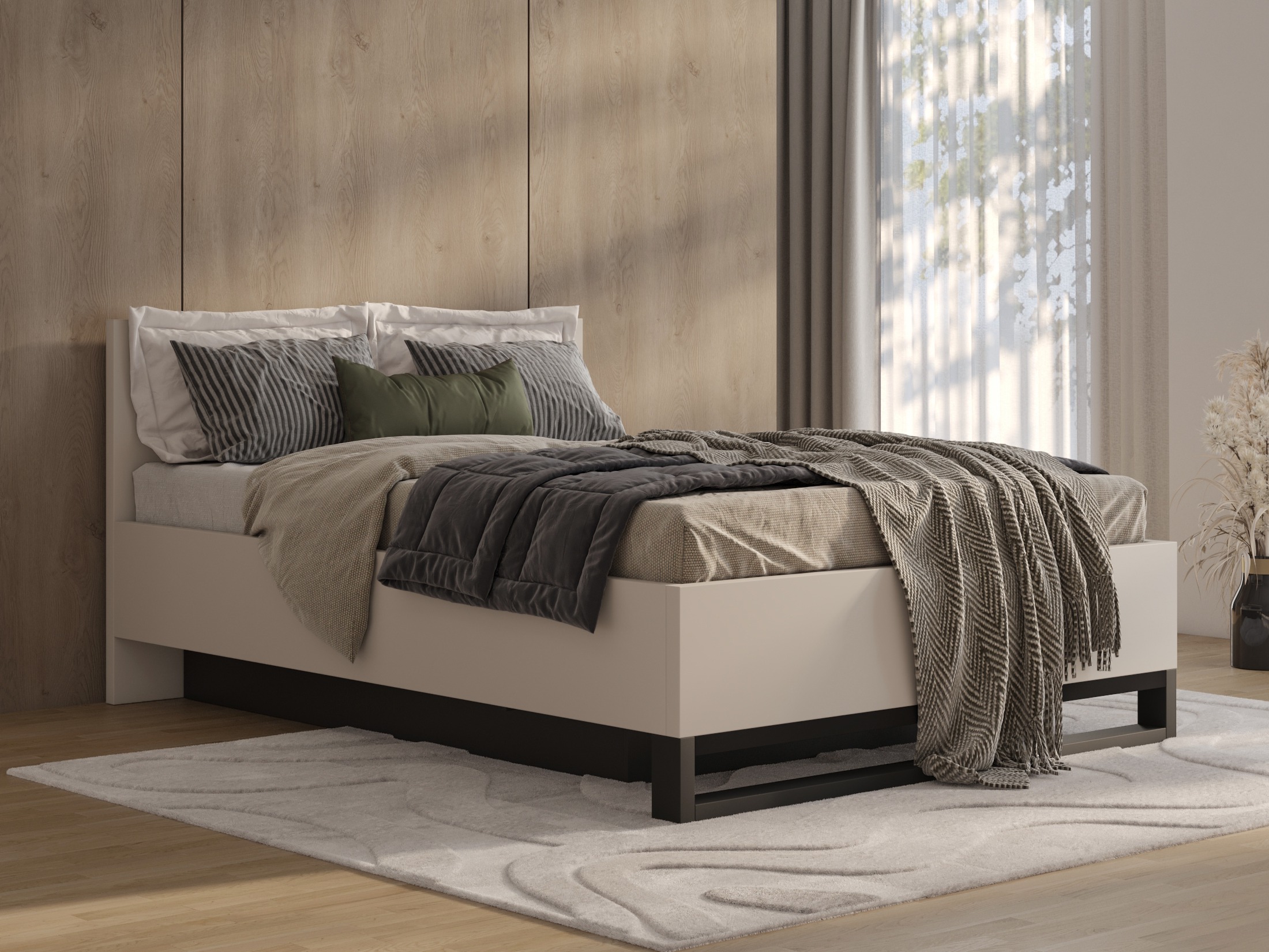 Bed Avicavu 118 (Cashmere + Black)