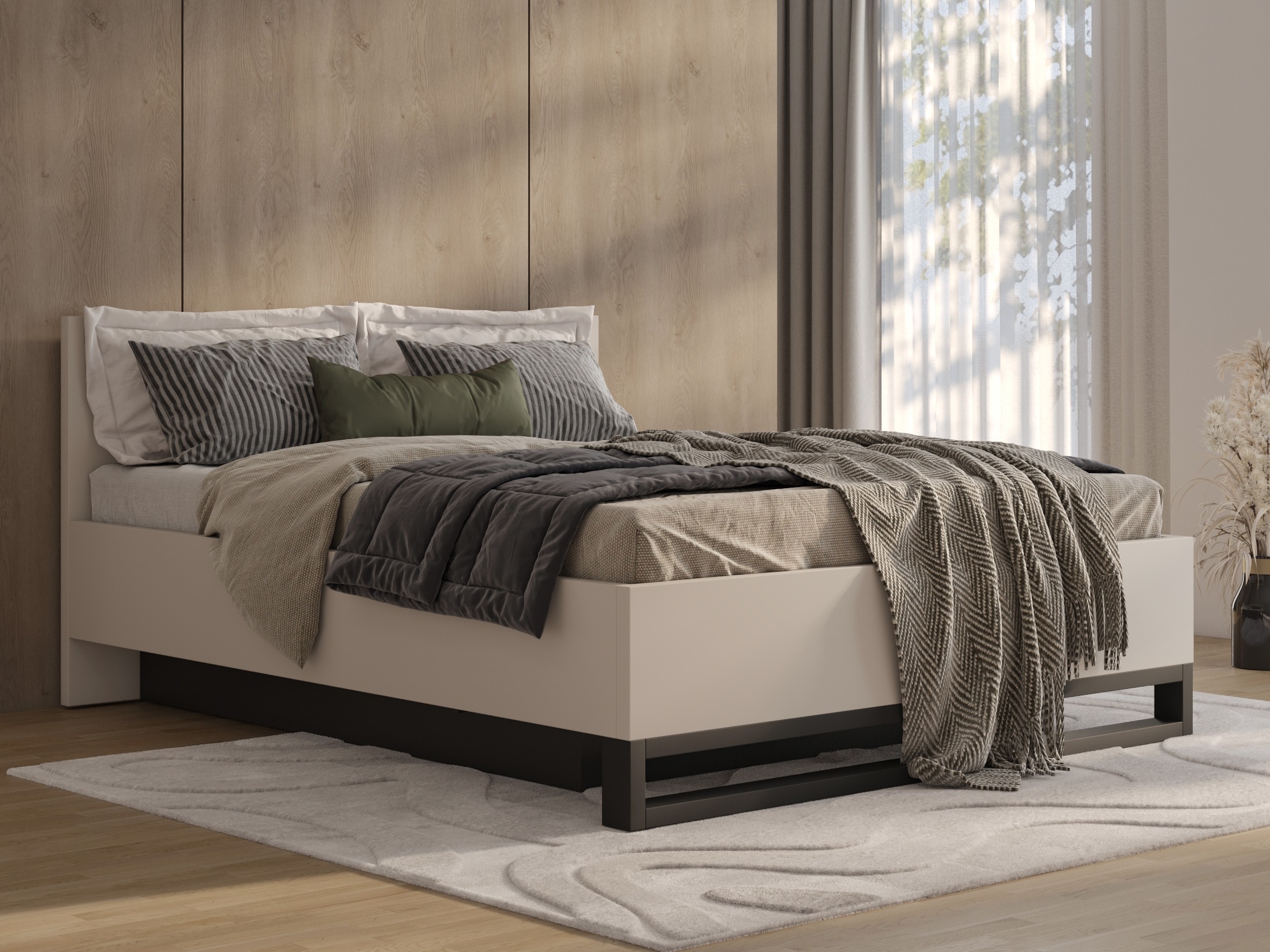 Bed Avicavu 118 (Cashmere + Black)