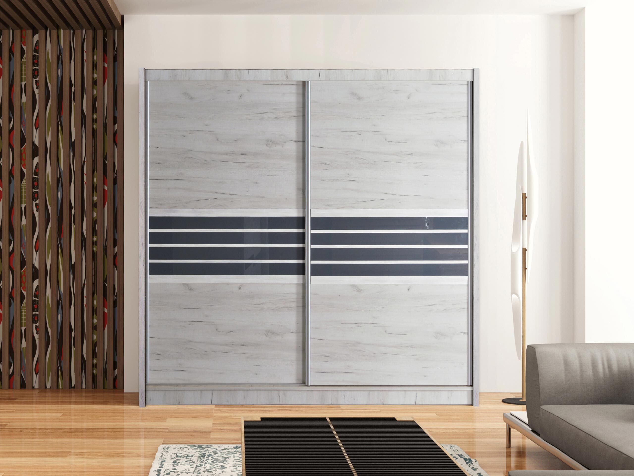 Wardrobe Honolulu 115 (Craft oak + Black)