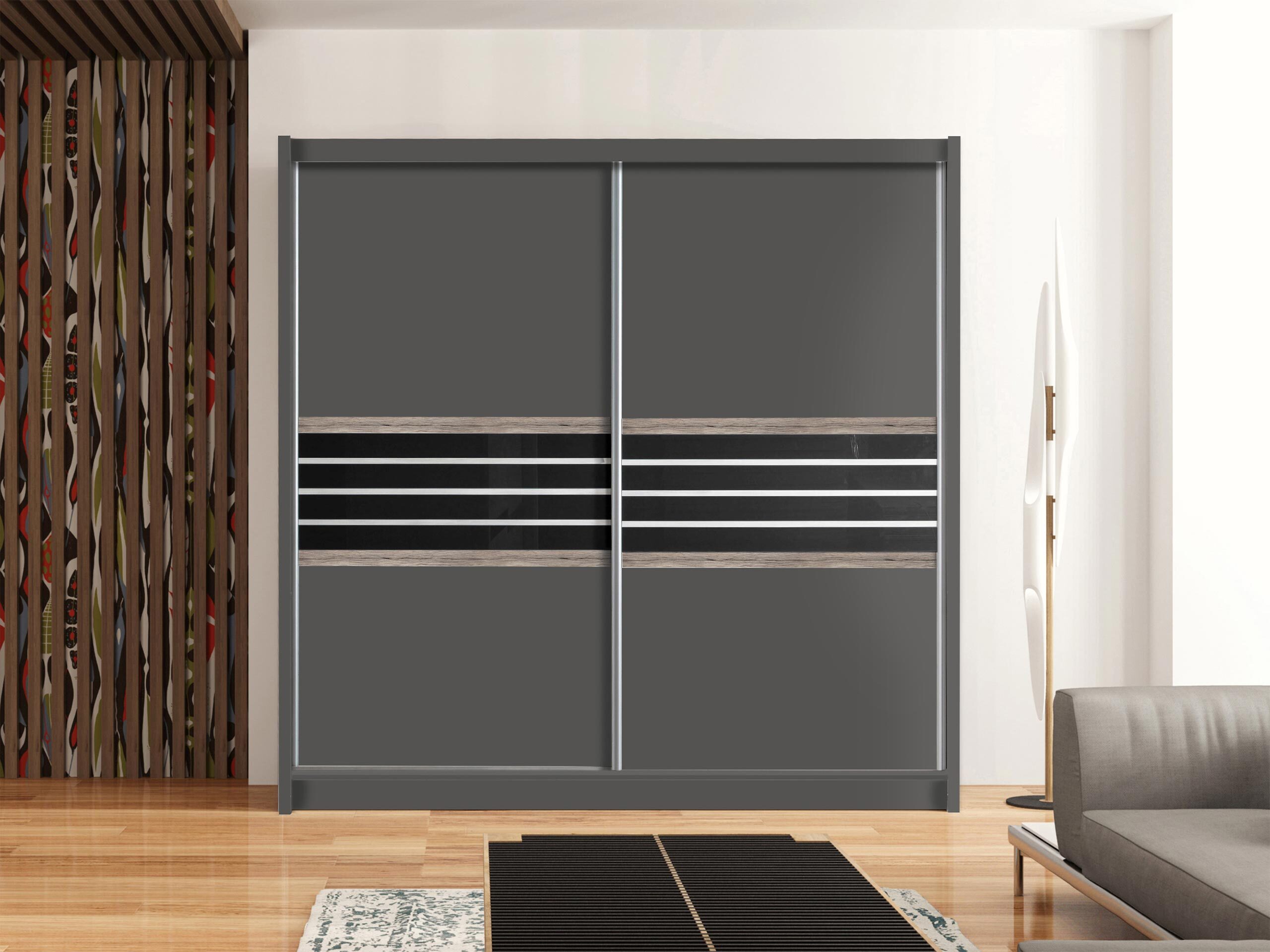 Wardrobe Honolulu 115 (Lava + Black)
