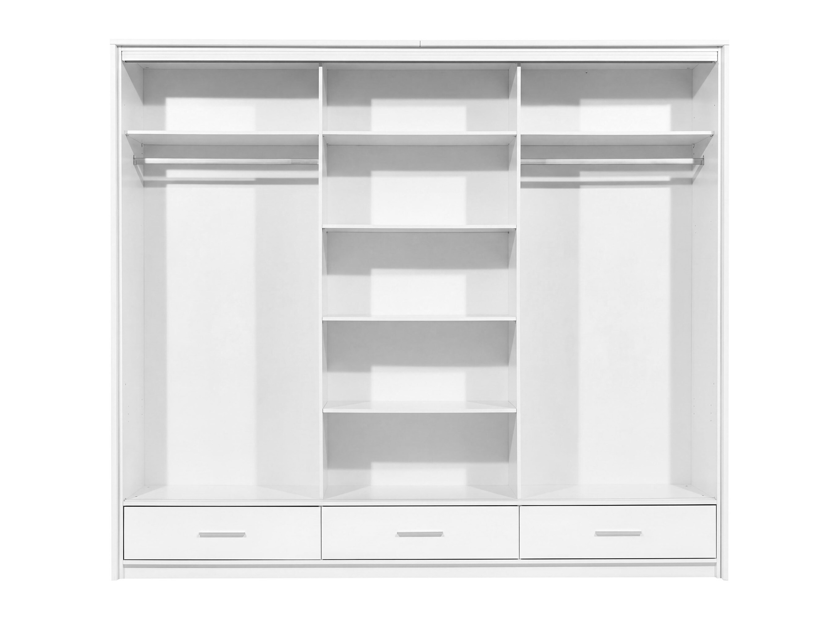 Wardrobe Honolulu 203 (White + Glossy white)