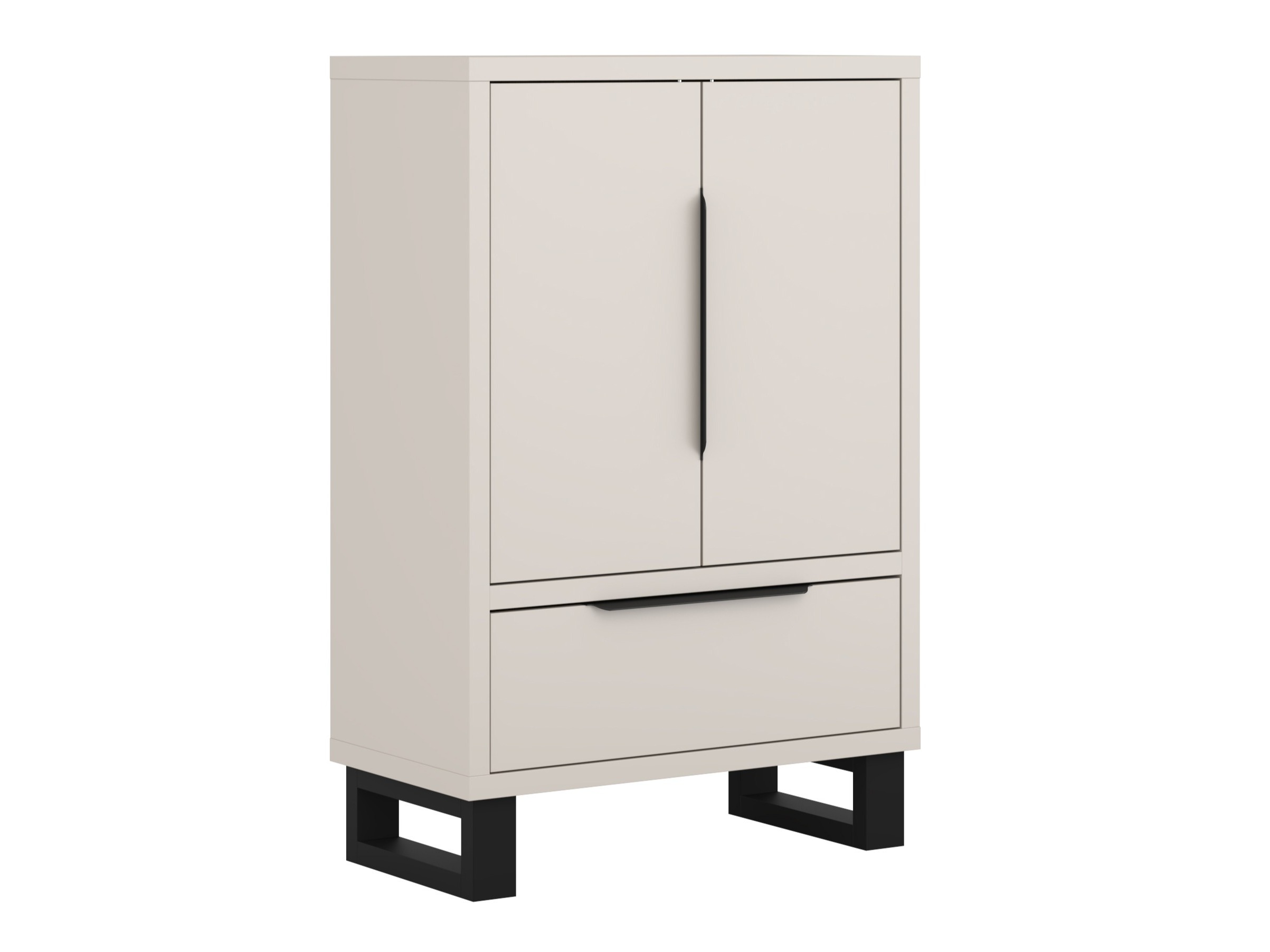 Chest of drawers Avicavu 128 (Cashmere + Black)