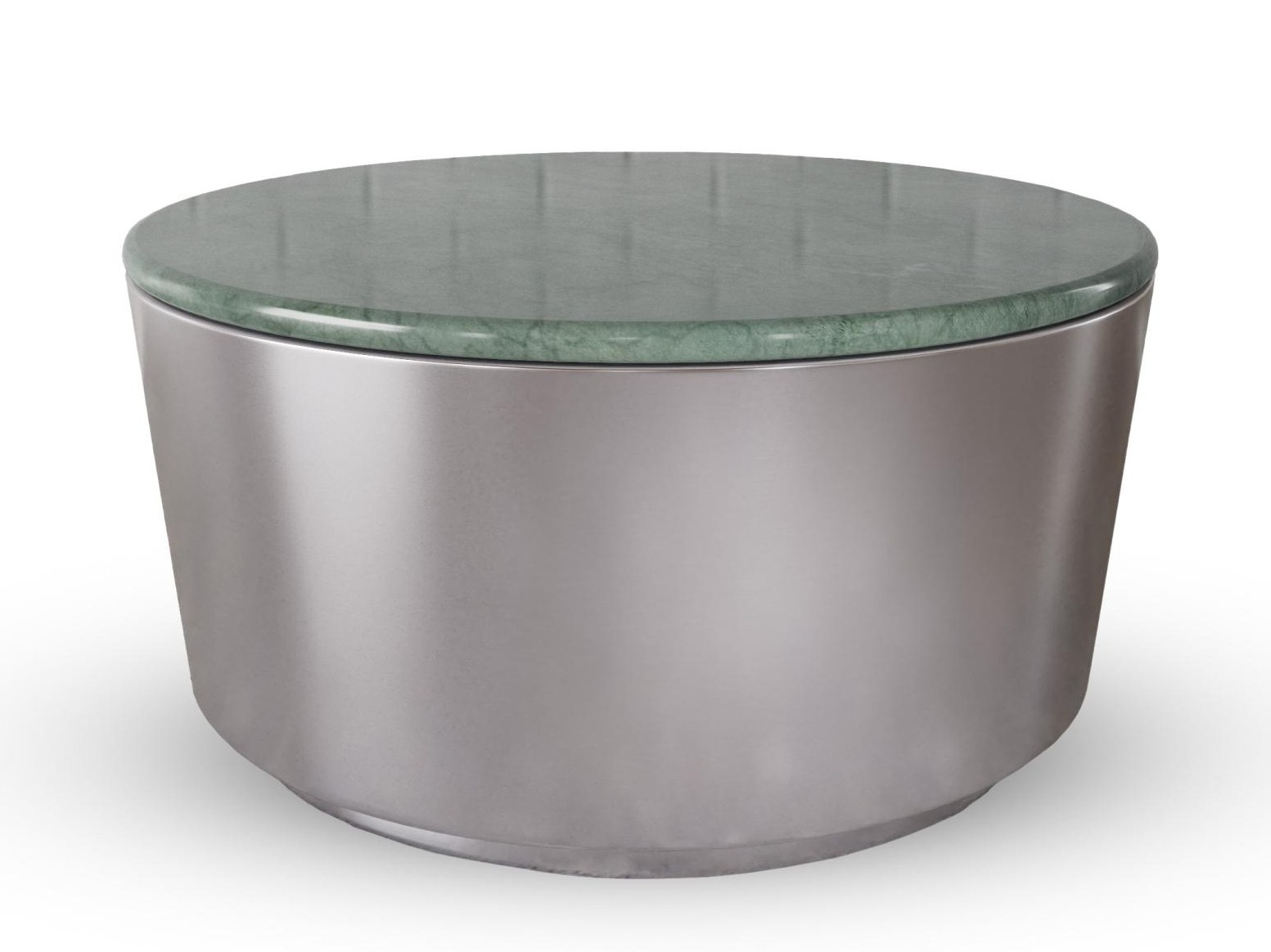 Coffee table Norsica 1084 (Silver + Green marble)