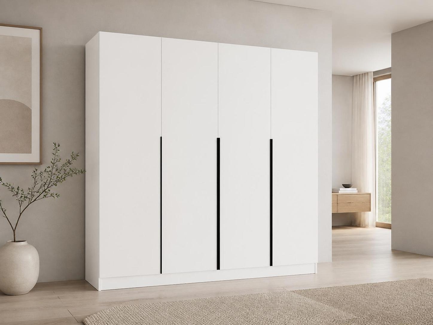 Wardrobe Mandeville 370 (White + Black)